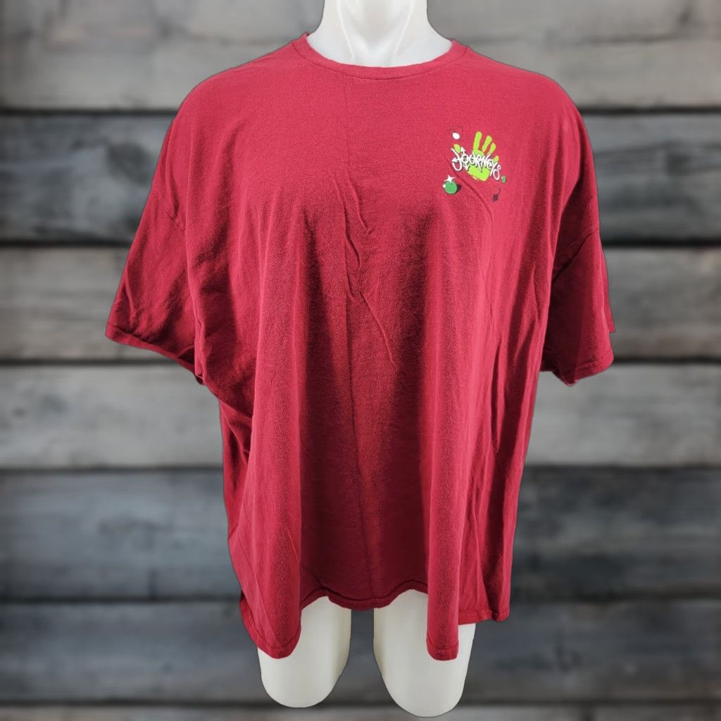 Vintage Journeys 4XL T-Shirt Mens Red Short Sleeve Crew Neck Logo Shirt Vintage? No — Cotton Image? Size US XXL / EU 58 / 5 - 1 Thumbnail