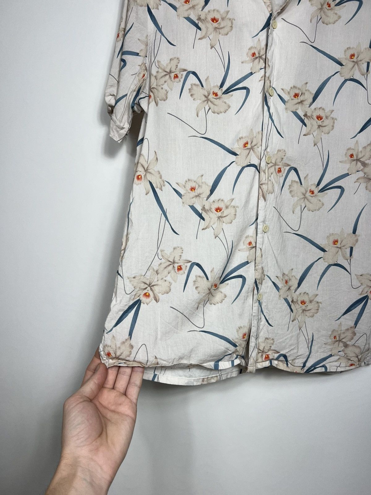 Allsaints Vintage Allsaints Aaru SS Flower Print 100% Viscose Hawaii Size US S / EU 44-46 / 1 - 3 Thumbnail