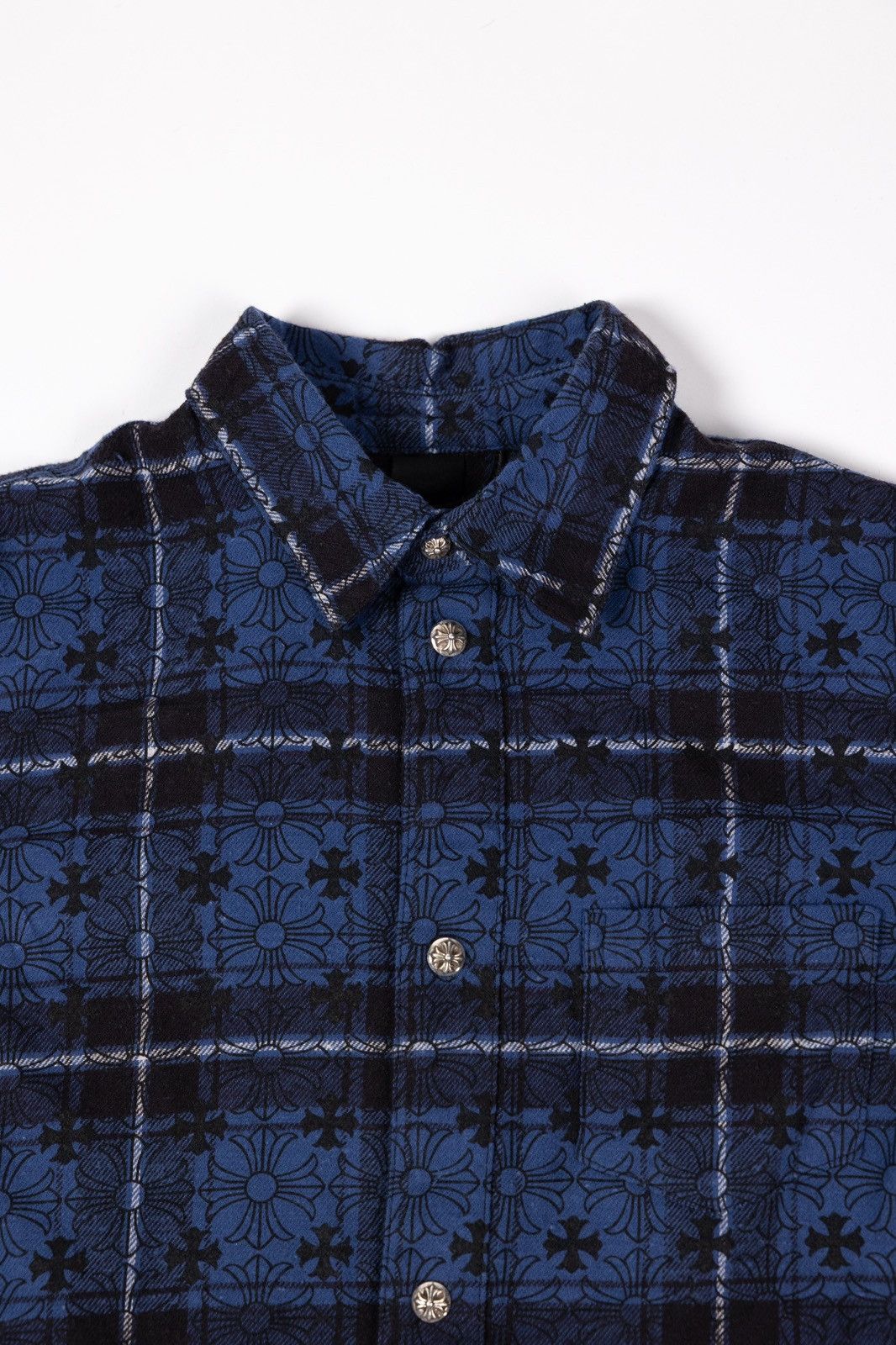 Chrome Hearts Chrome Hearts KIDS Cross Patch Flannel Shirt Size XXS / US 00 / IT 34 - 4 Thumbnail