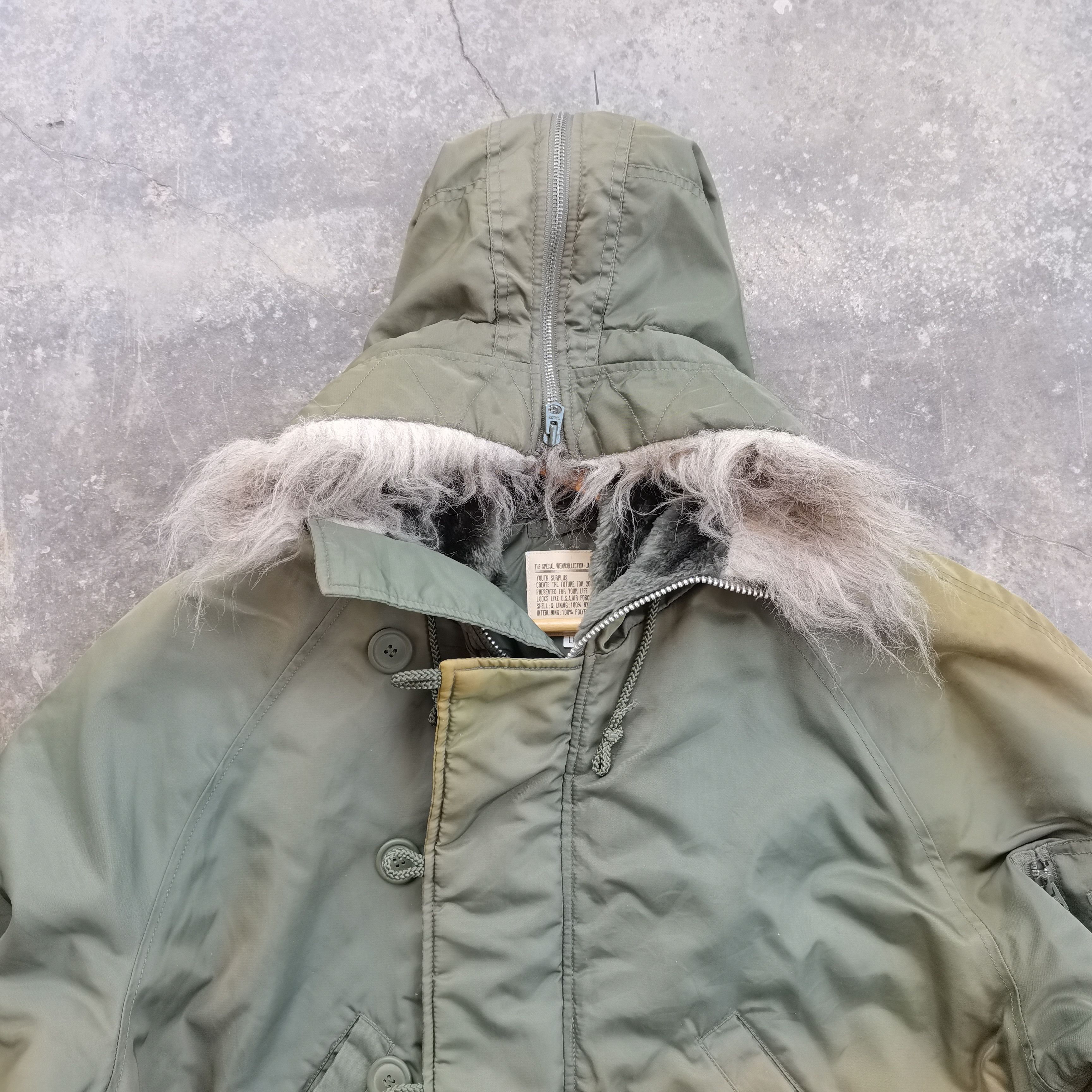 Vintage Steals🔥Vtg Faded The Special Wear Collection N 2B Bomber Size US L / EU 52-54 / 3 - 3 Thumbnail