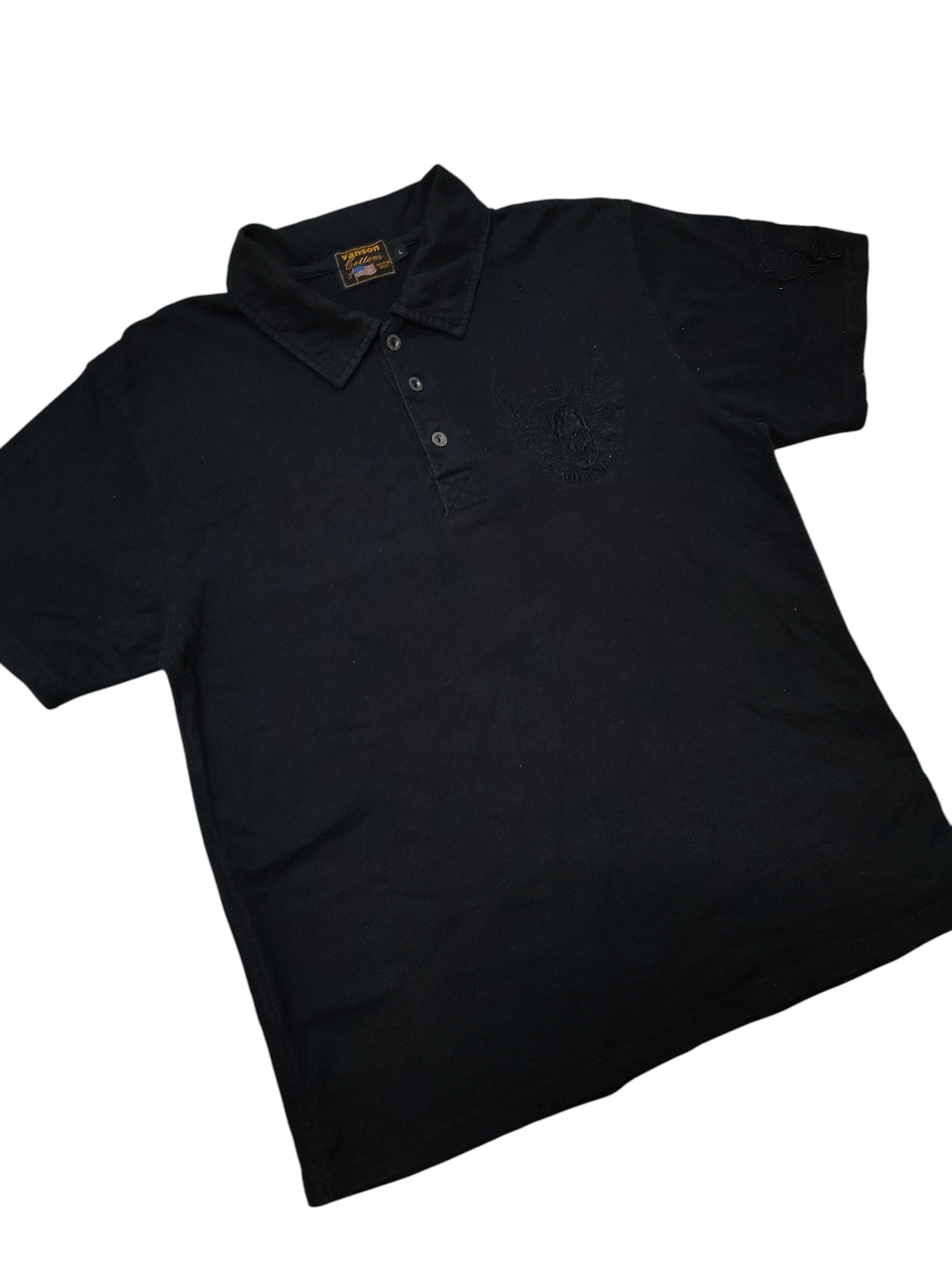 Vintage vintage VANSON Leather embroidery polo t shirt rare Size US XL / EU 56 / 4 - 3 Thumbnail