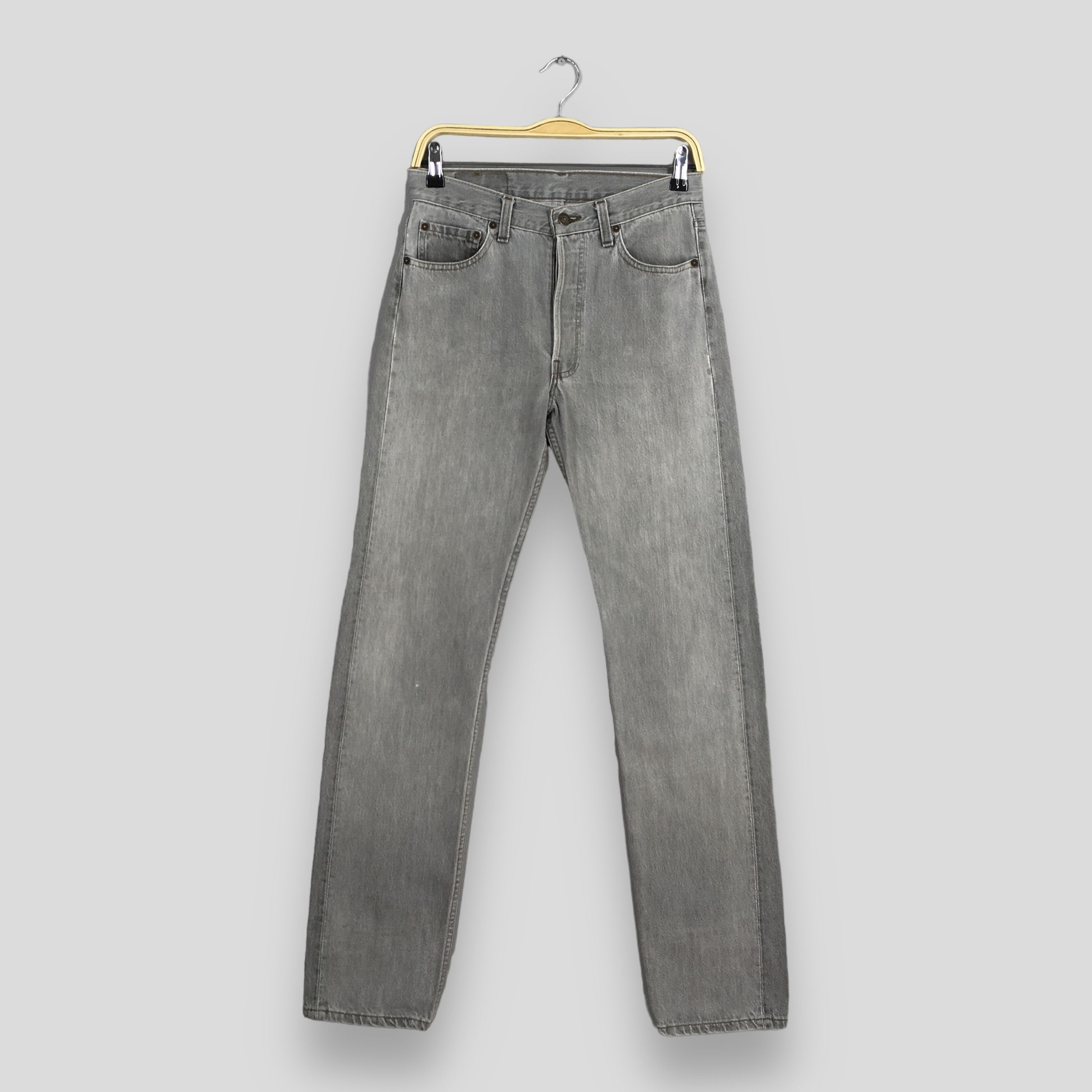 Levi's Size 27x32 Vintage 90s Levi's 501 Faded Black Jeans S366 Size 27" / US 4 / IT 40 - 1 Thumbnail