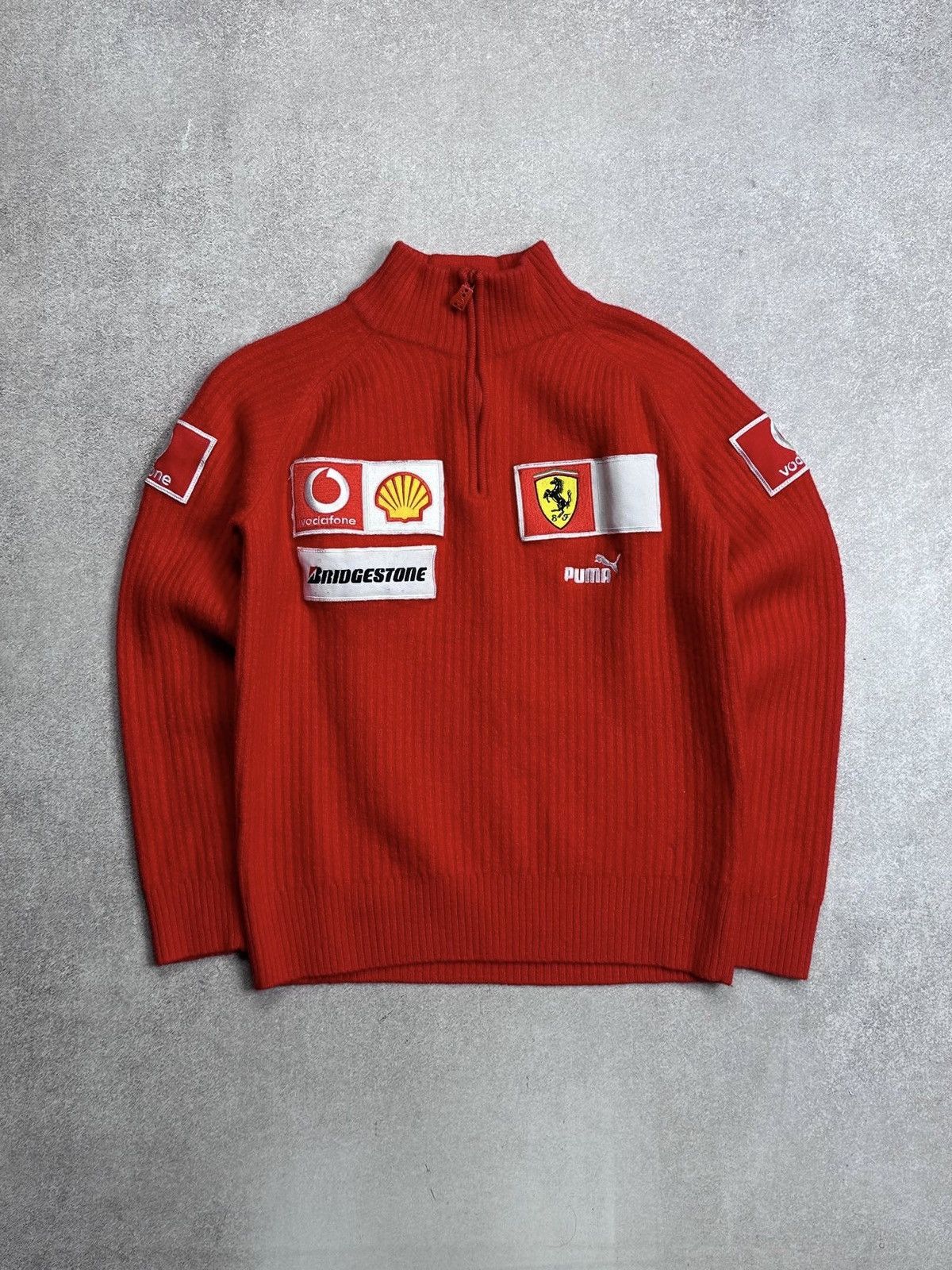 Formula 1 Vintage Formula 1 Puma Ferarri Knit Sweater M Size US M / EU 48-50 / 2 - 1 Thumbnail