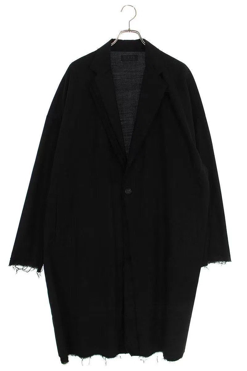 Yohji Yamamoto Black Long Single-Button Coat. Size US L / EU 52-54 / 3 - 1 Thumbnail