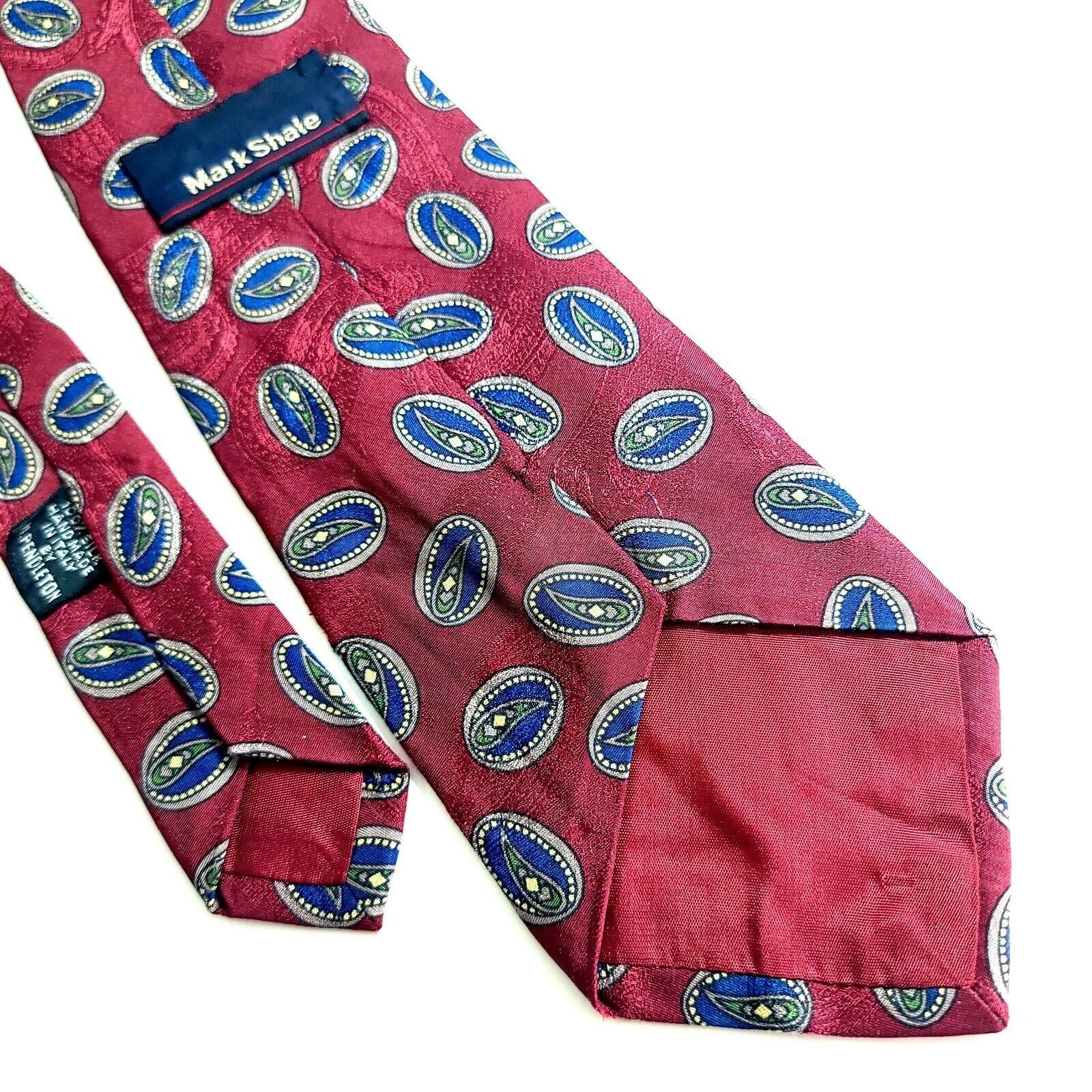 Designer Mark Shale Pendleton Red Blue Geometric Paisley Jacquard Pri Size ONE SIZE - 5 Thumbnail