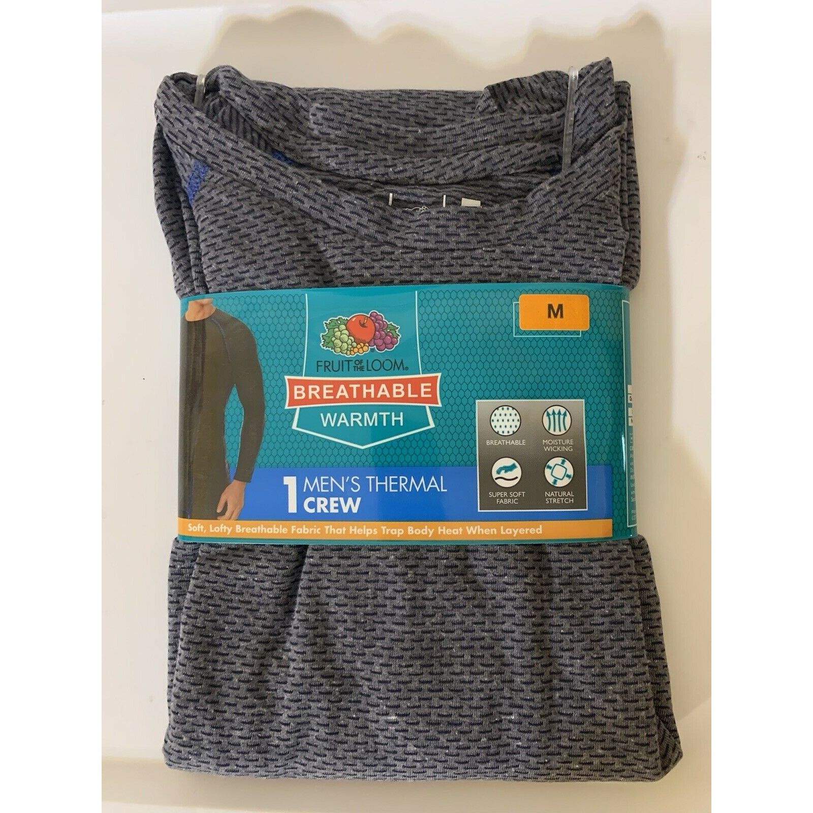 Fruit Of The Loom New Fruit of the Loom Tagless Breathable Men’s Sz M Thermal Size US M / EU 48-50 / 2 - 2 Thumbnail