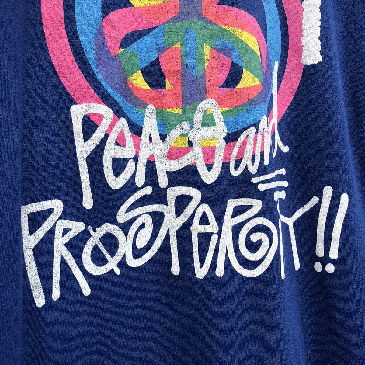Stussy 🔥Distressed🔥 Vintage y2k Stussy Peace And Prosperity Tee Size US XL / EU 56 / 4 - 4 Thumbnail