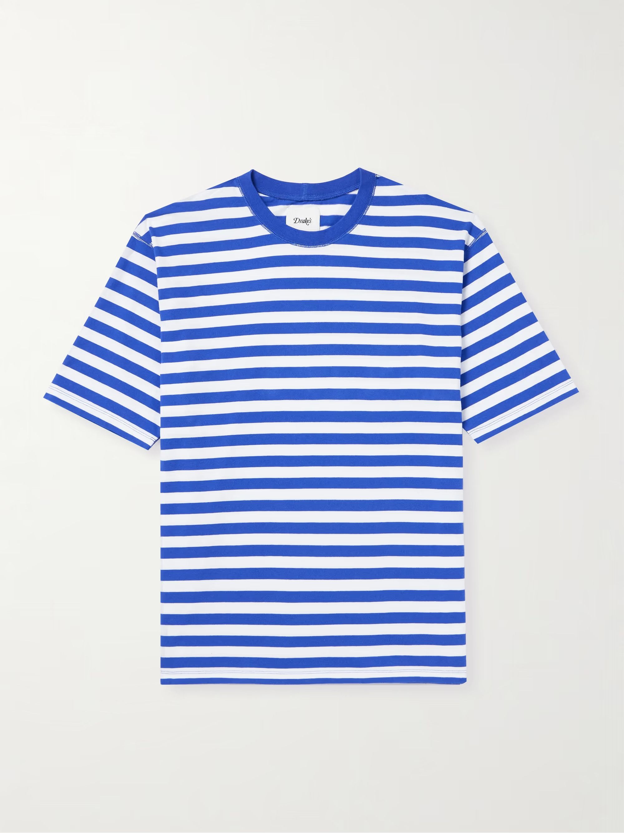 Drake's DRAKE'S Striped t-shirt blue Size US L / EU 52-54 / 3 - 7 Thumbnail
