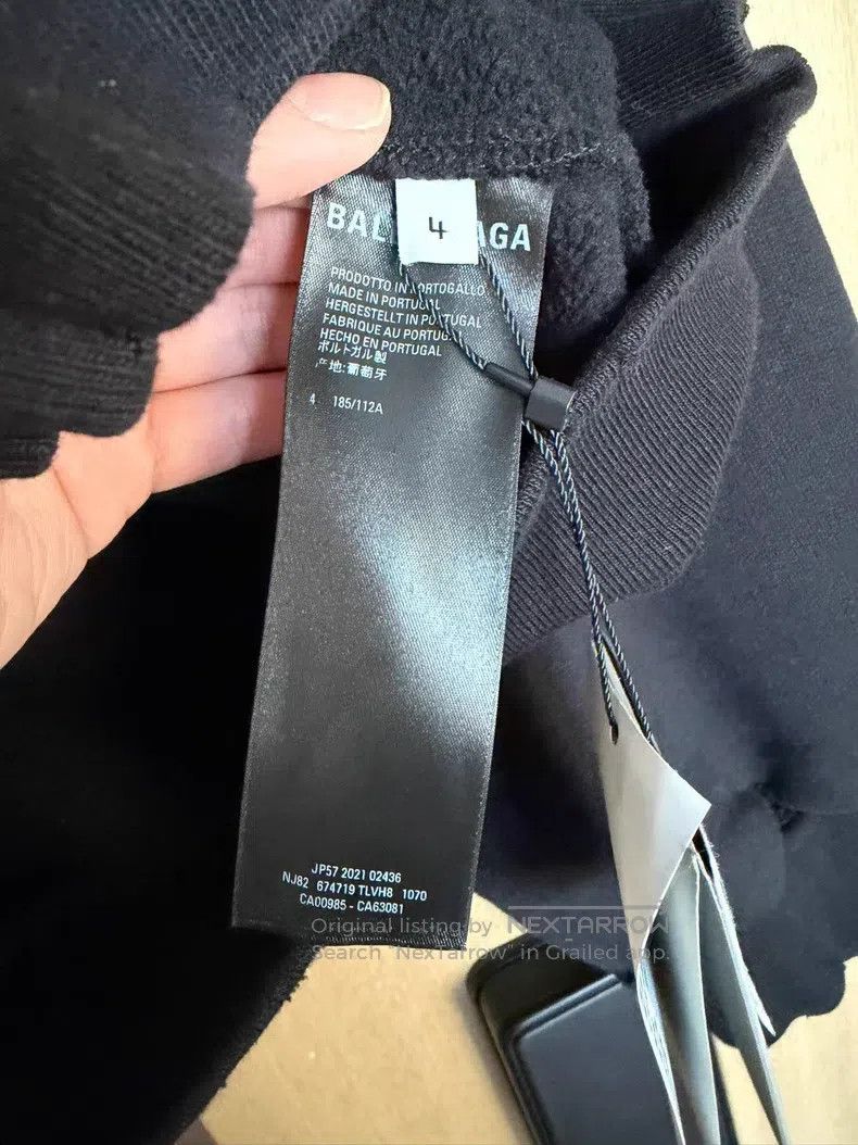 Balenciaga Balenciaga 3b embroidered hooded sweatshirt Size US L / EU 52-54 / 3 - 4 Thumbnail