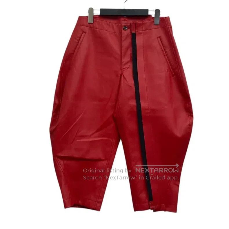 Comme des Garcons Comme des Garcons size S Blood and Rose Leather Pants Size 23" - 1 Thumbnail