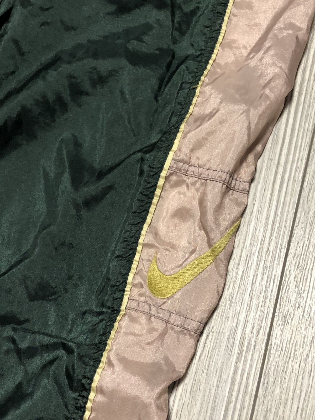 Nike Nike 90s Vintage Nylon Baggy Nylon Drill Track Pants Swoosh Size US 32 / EU 48 - 2 Thumbnail
