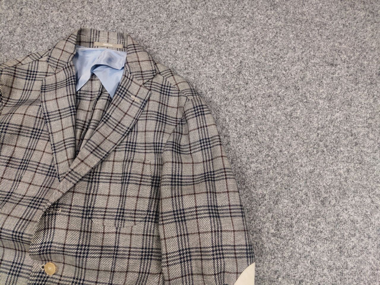 Paoloni Paoloni Italy Design classic light checked Blazer jacket Size US M / EU 48-50 / 2 - 4 Thumbnail