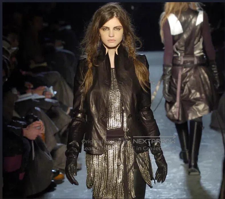 Ann Demeulemeester Ann Demeulemeester Laced Leather Blazer Jacket Size XS / US 0-2 / IT 36-38 - 2 Thumbnail