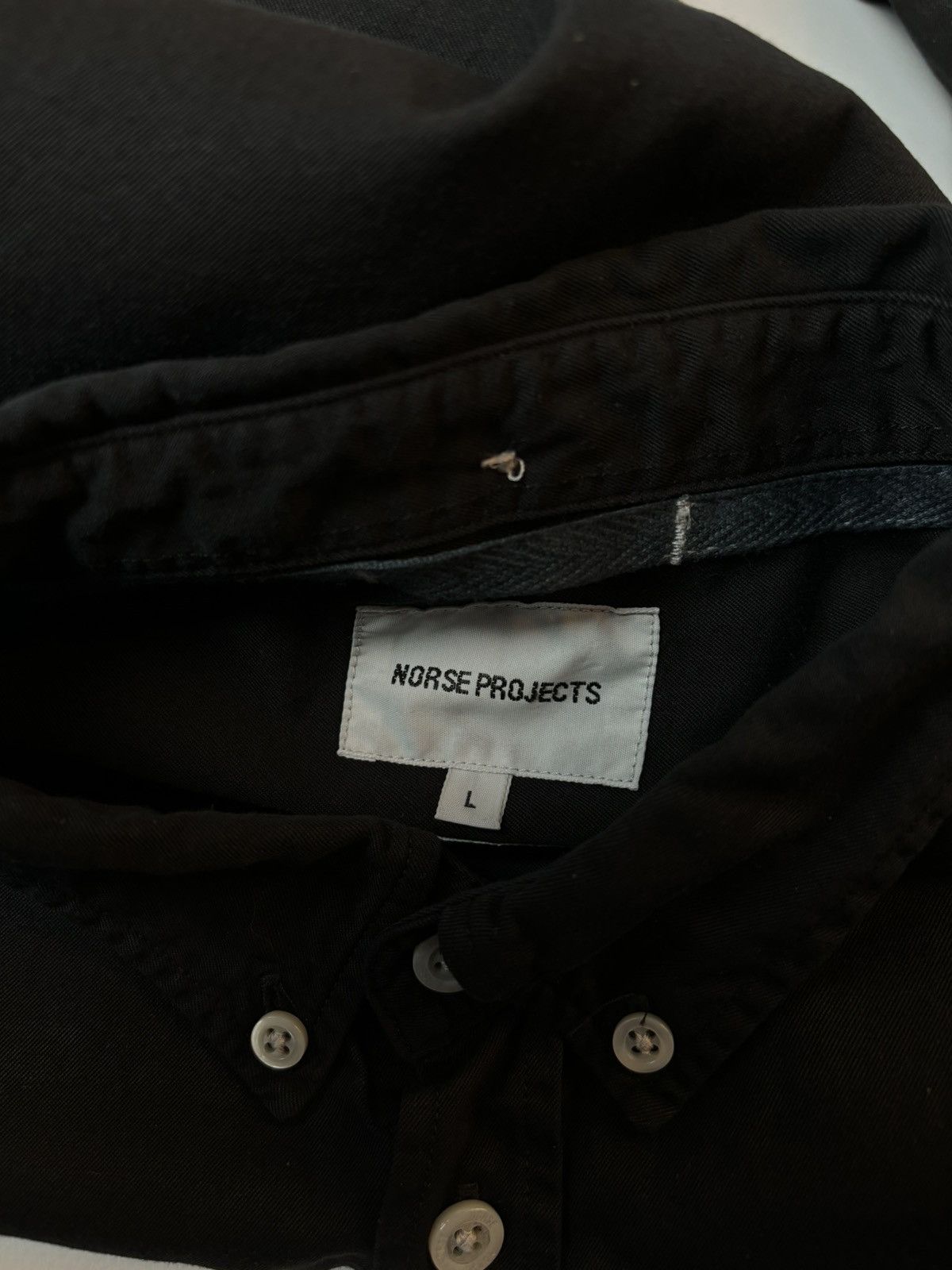 Norse Projects Norse Projects Anton Denim Button Down Shirt M / L Size US L / EU 52-54 / 3 - 4 Thumbnail