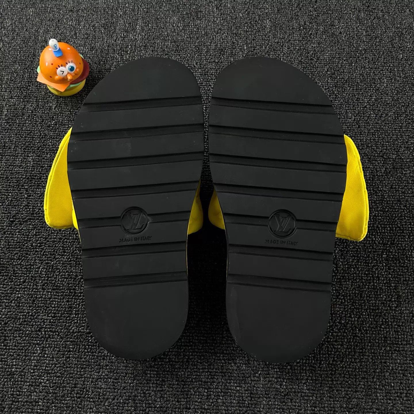 Louis Vuitton LV Yellow Embossed Monogram Slippers EU37 Size US 6.5 / IT 36.5 - 6 Thumbnail
