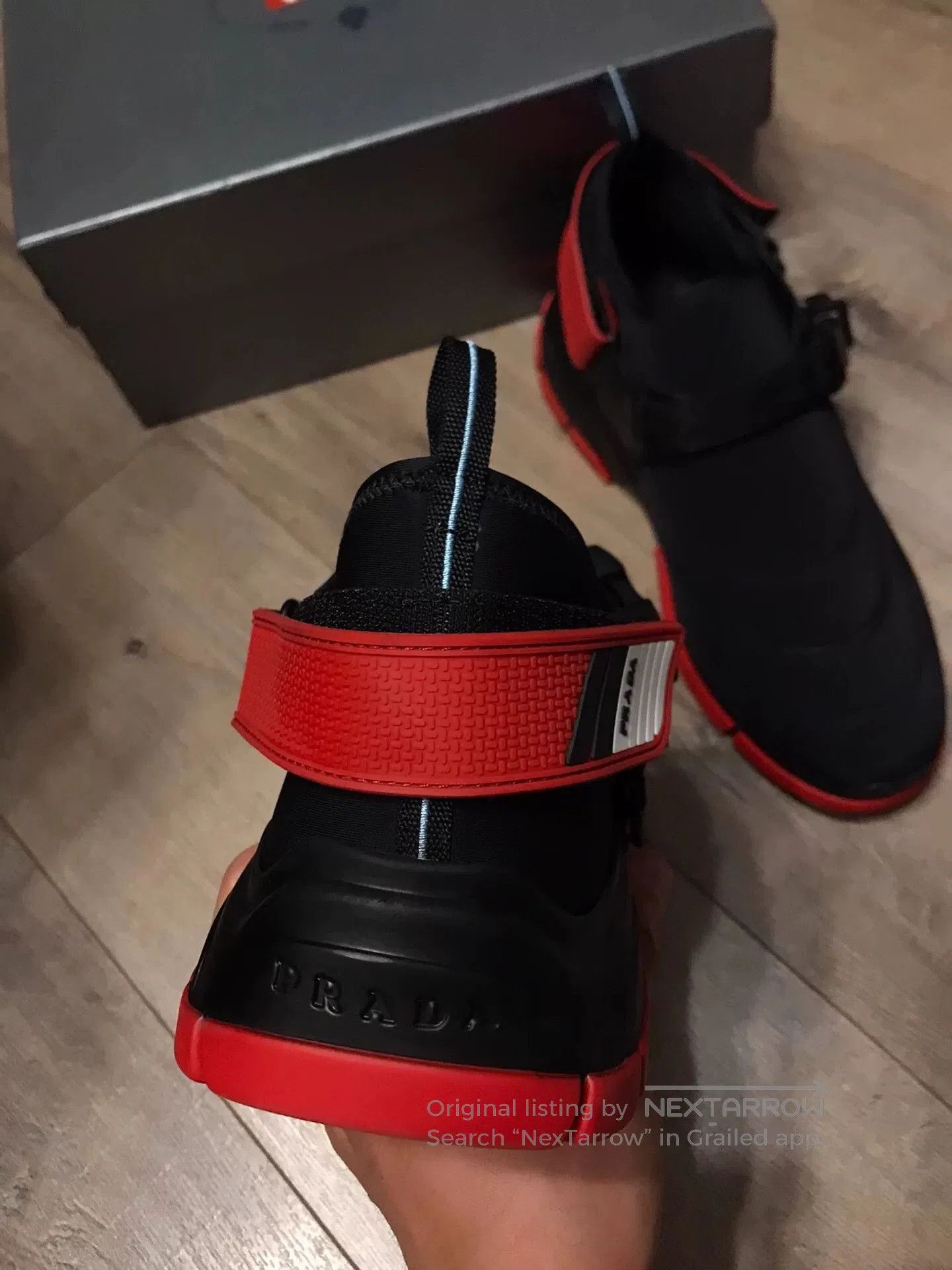 Prada Prada Black Red Magic Buckle Casual Shoes. Size US 9 / EU 42 - 2 Thumbnail