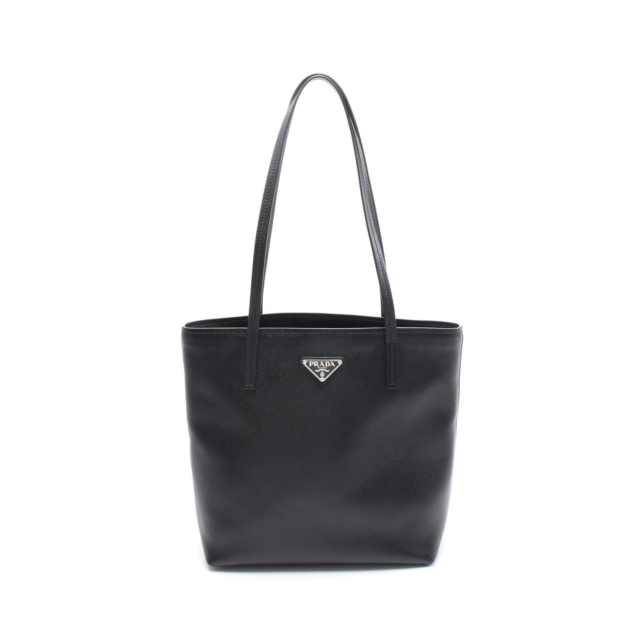 Prada Prada Shoulder Bag Tote Leather Black Size ONE SIZE - 1 Thumbnail
