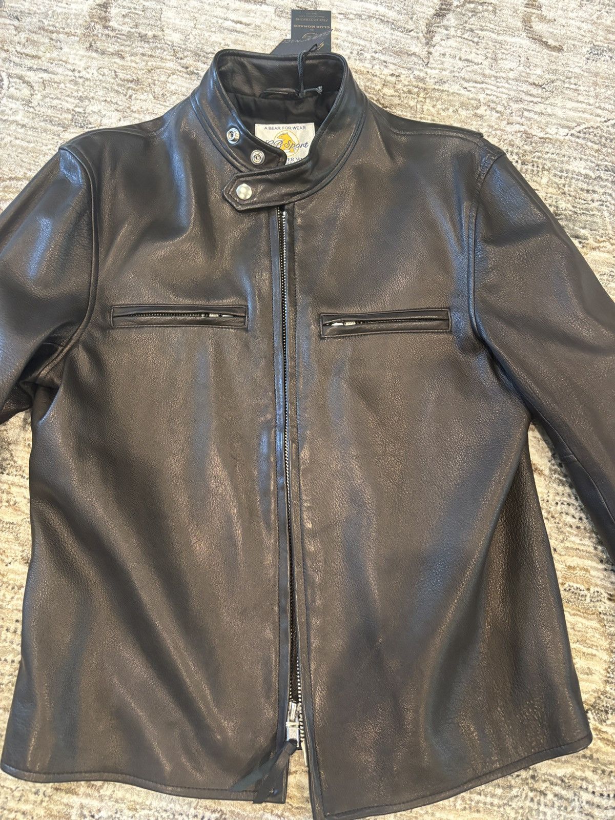 Golden Bear Golden Bear For Club Monaco Leather Jacket Size US M / EU 48-50 / 2 - 2 Thumbnail