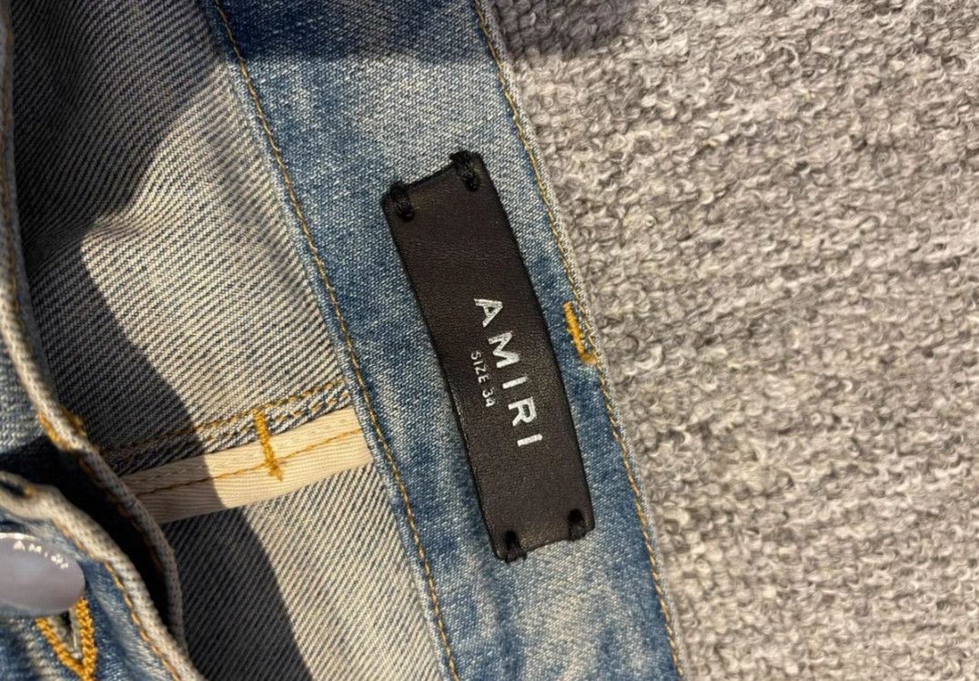 Amiri AMIRI Leopard DMGD Jean-2506 Size US 34 / EU 50 - 3 Thumbnail