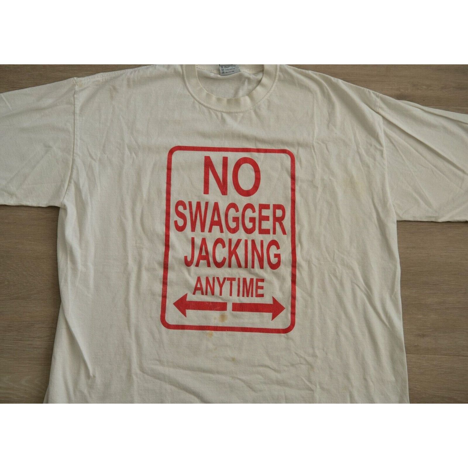 Other Vintage Ocean Bay No Swagger Jacking Drip Shirt Large White Size US L / EU 52-54 / 3 - 2 Thumbnail