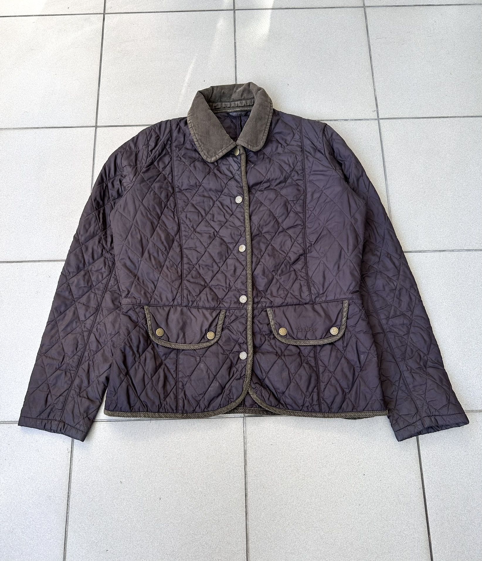 Barbour Barbour women quilted jacket brown old money Size L / US 10 / IT 46 - 1 Thumbnail