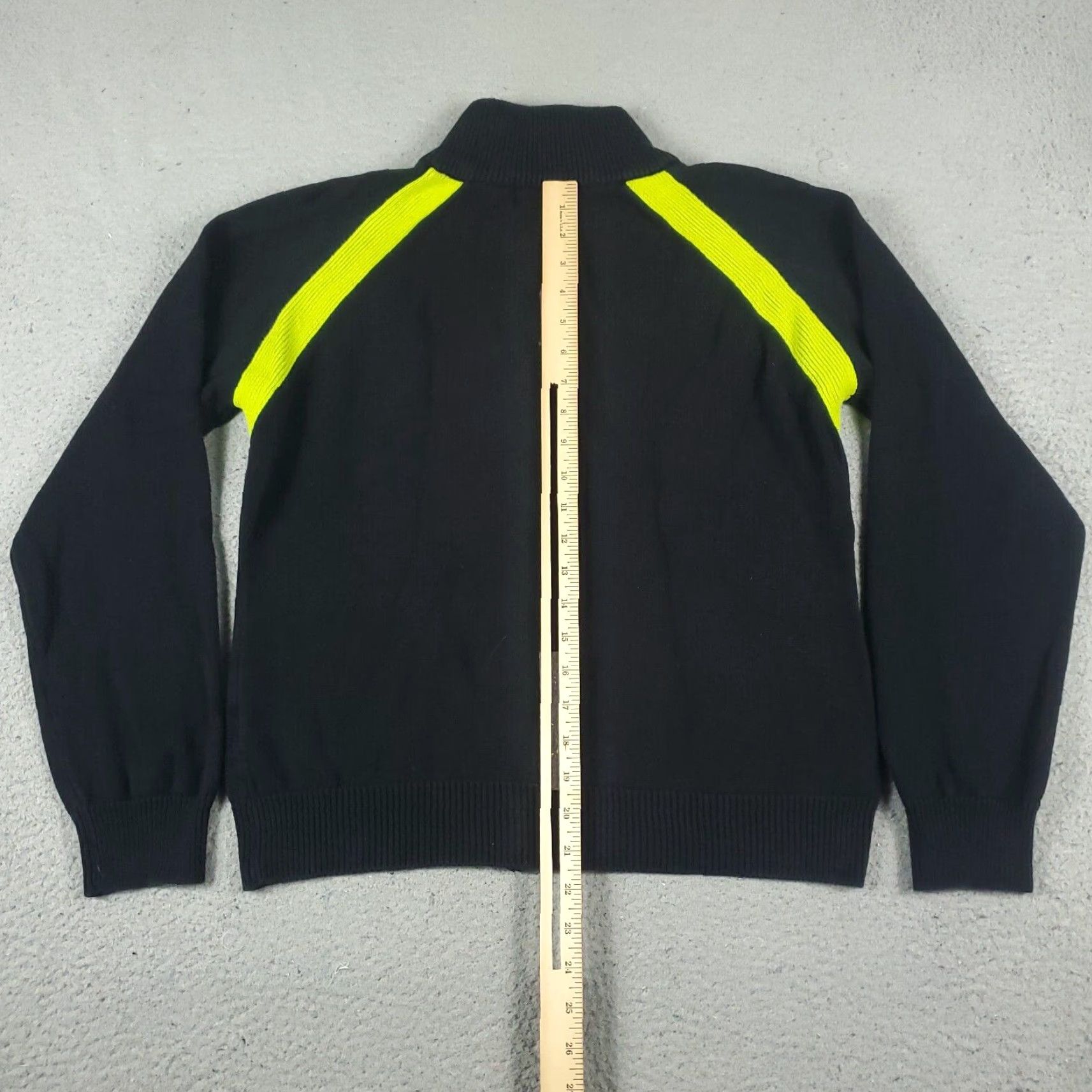 Ralph Lauren Lauren Ralph Lauren Sweater Full Zip Womens Large Black Solid Knit Mock Neck Long Sleeve Size L / US 10 / IT 46 - 7 Thumbnail
