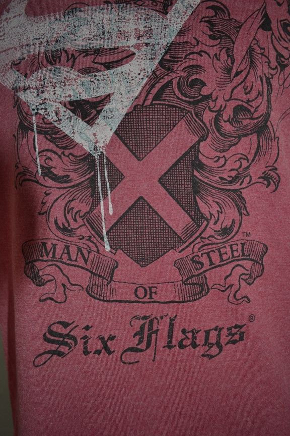 DC Comics × Marvel Comics × Vintage Vintage Six Flags Superman Man Of Steel tee superhero movie Size US S / EU 44-46 / 1 - 5 Thumbnail