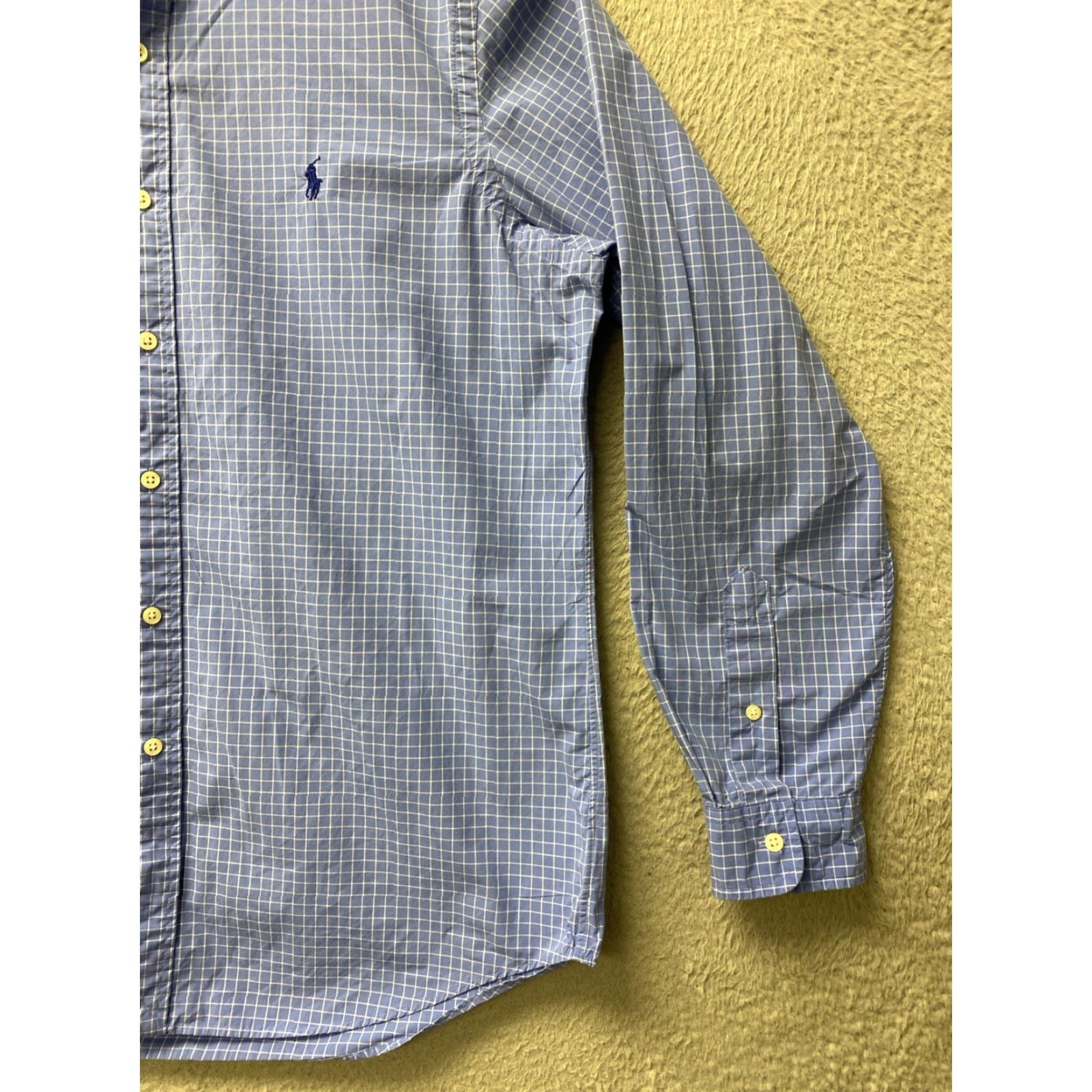 Ralph Lauren RALPH LAUREN Button-Down Shirt Mens L Blue Check Classic Long Sleeve Size US L / EU 52-54 / 3 - 2 Thumbnail