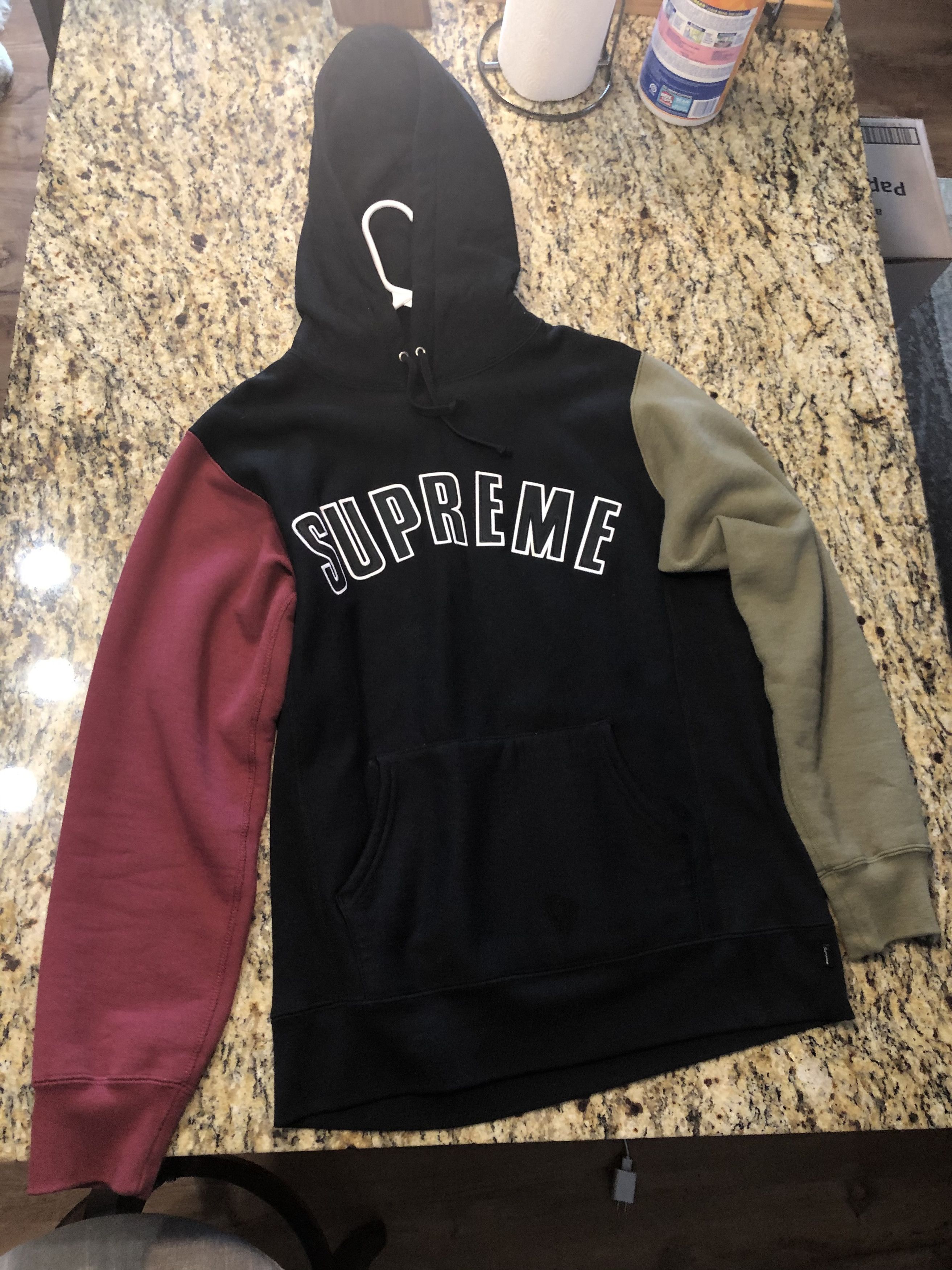 日本初の Supreme Zip Color Block Arc Logo Hooded Color メンズ