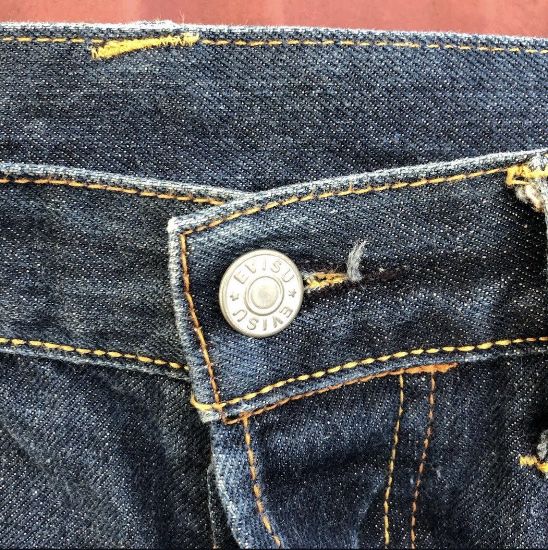 Japanese Brand Evisu selvegde denim Size US 31 - 6 Thumbnail
