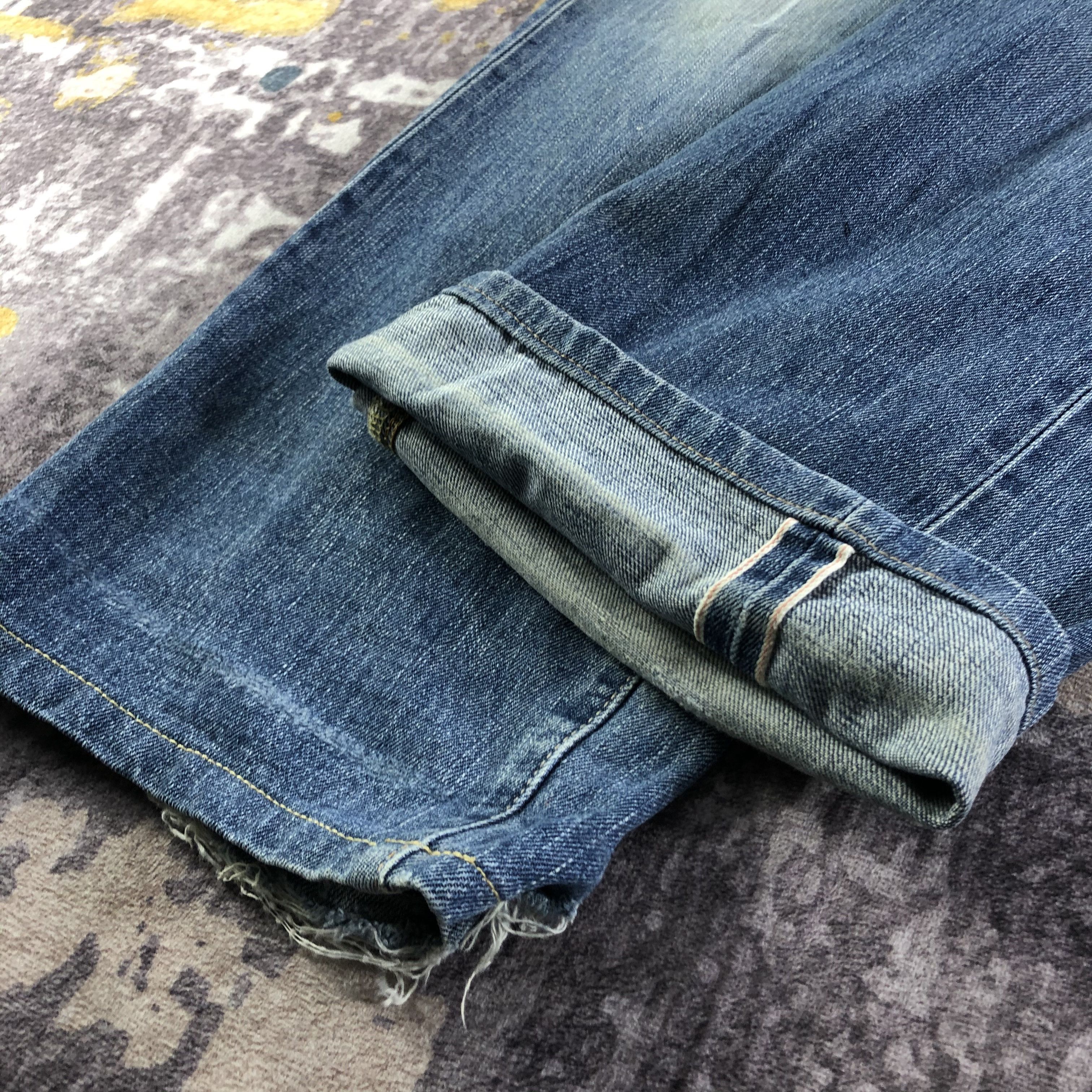 Edwin Vintage Blue Wash Edwin 505 Selvedge Jeans-JM3532 Size US 35 - 7 Thumbnail