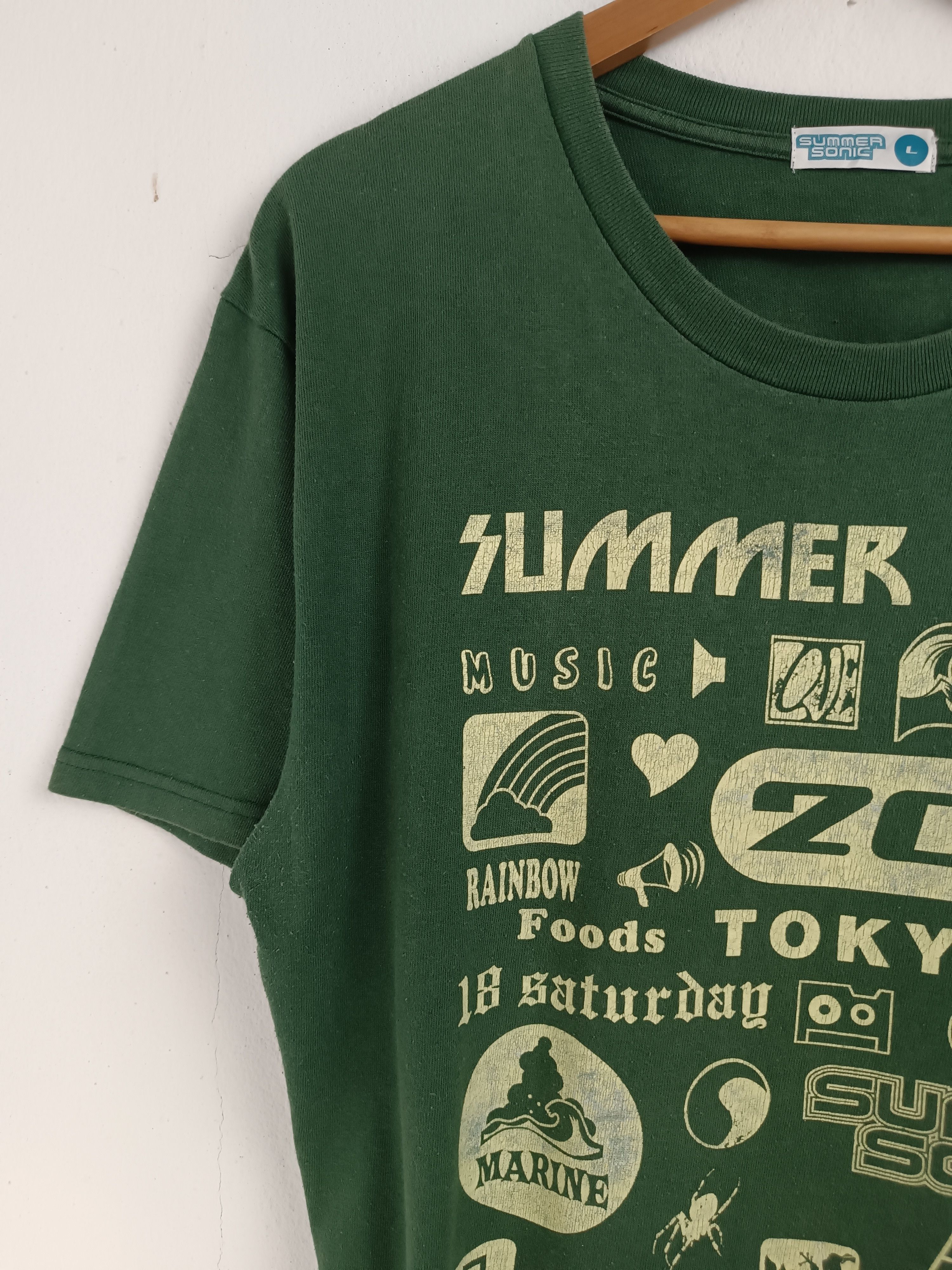 Band Tees VINTAGE 2012 SUMMERSONIC MUSIC FES GREENDAY RIHANNA SKA PUNK Size US L / EU 52-54 / 3 - 5 Thumbnail