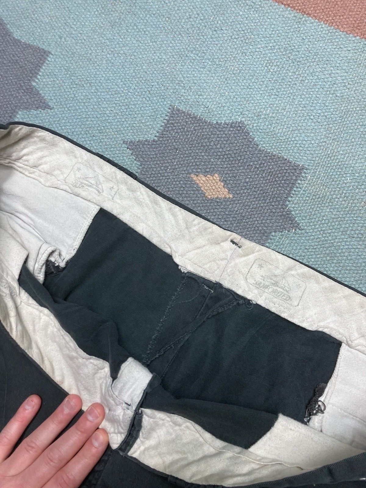 Vintage 1950s chino work pants sail cloth cotton twill work 43x30 Size US 42 / EU 58 - 9 Thumbnail