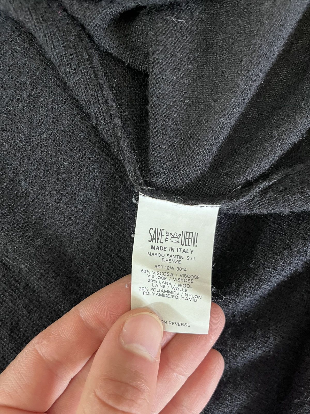 Other Save The Queen Women Cardigan Viscose Wool Black Size S Size S / US 4 / IT 40 - 4 Thumbnail