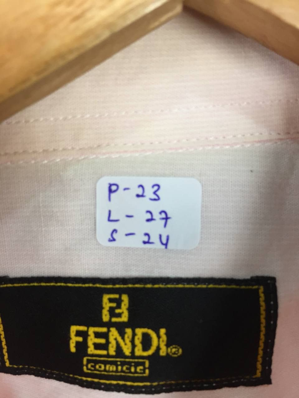 Fendi Vtg Fendi Camicie Luxury Designer Pink Button Down Shirt Size US XL / EU 56 / 4 - 14 Thumbnail