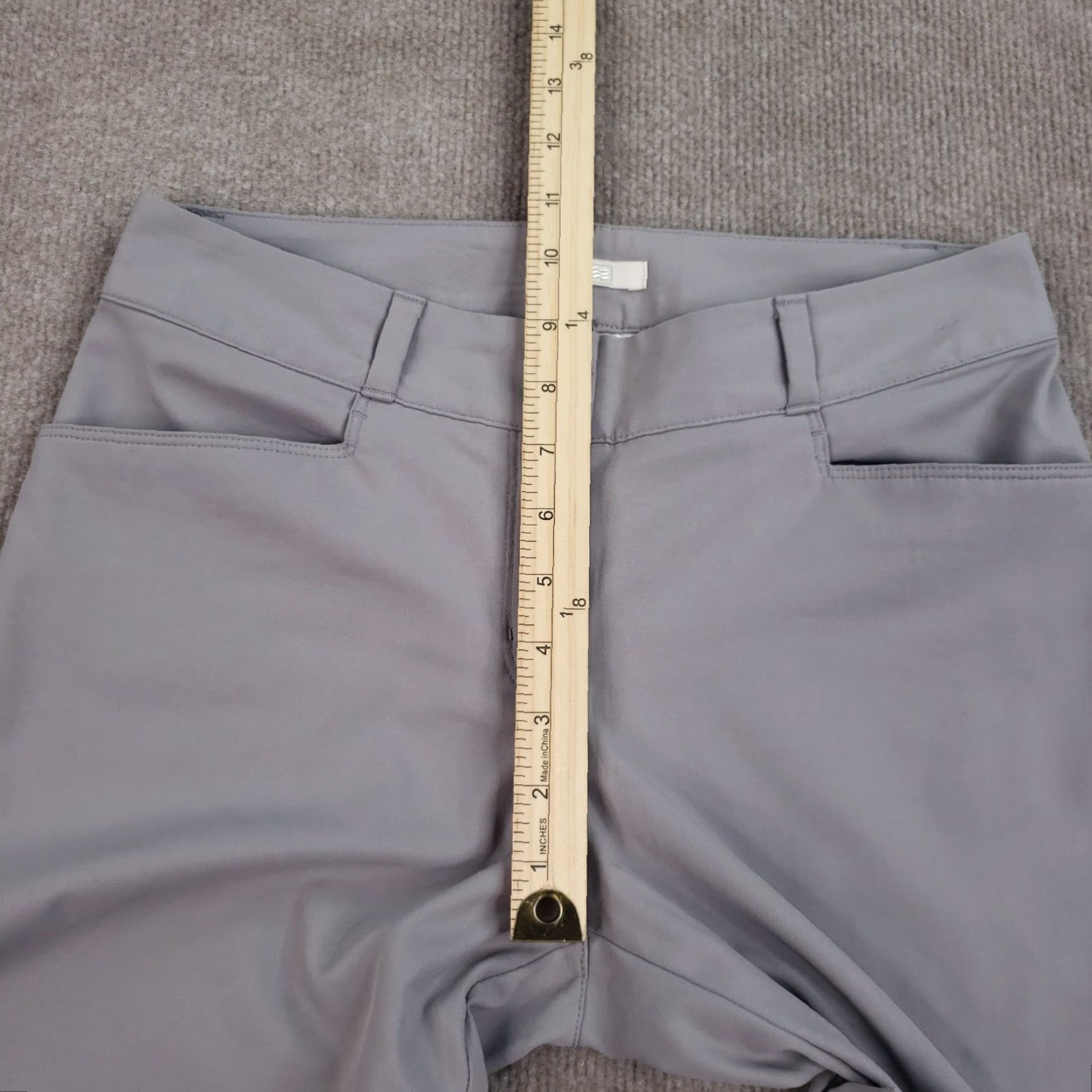 Adidas Adidas Women's Gray Capri Pants Size 2 (29x21) Mid Rise Straight Leg Cotton Blend Size 26" / US 2 / IT 38 - 6 Thumbnail
