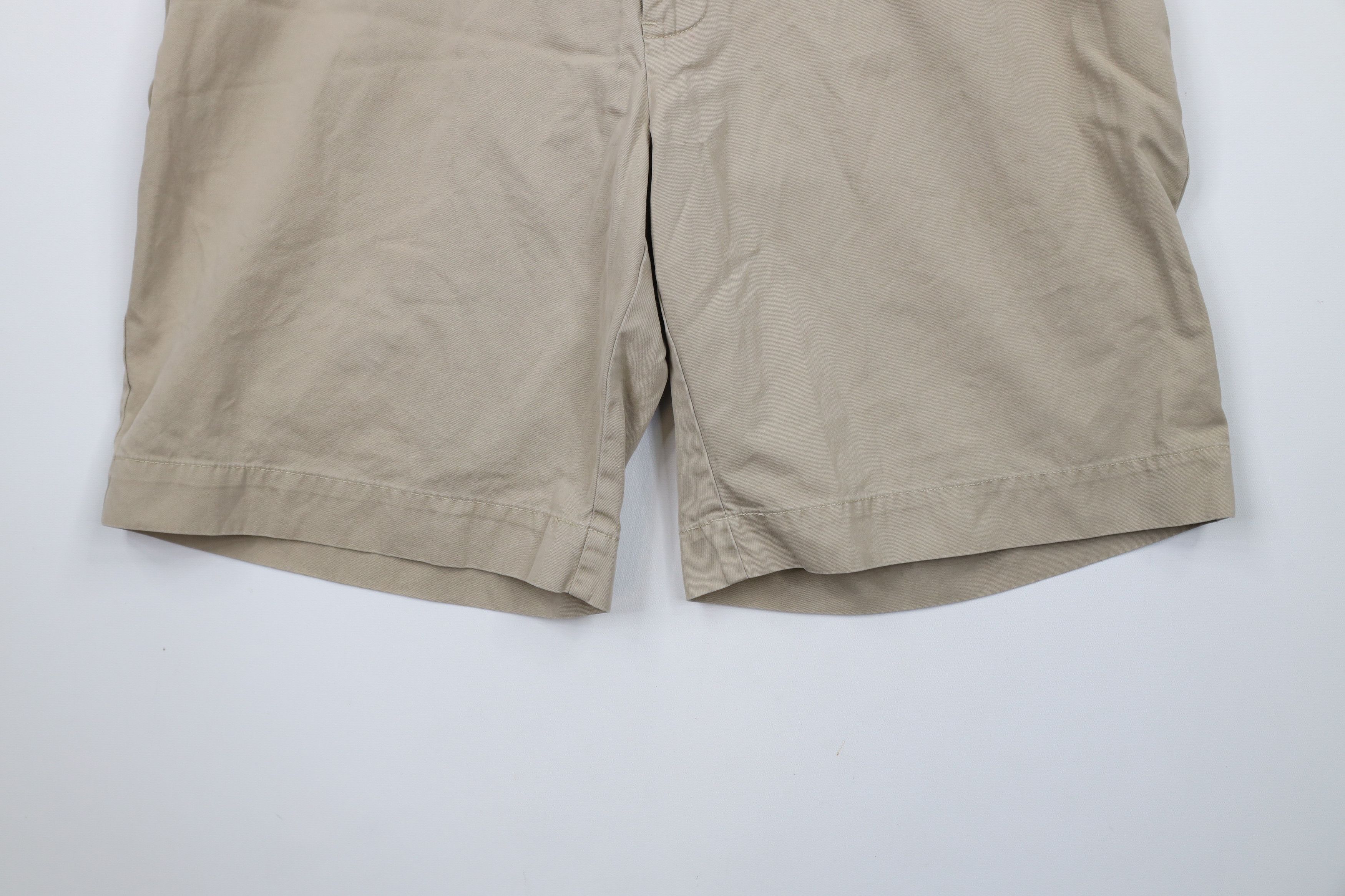 Ralph Lauren × Vintage Vintage 90s Ralph Lauren Knee Cotton Chino Shorts Beige Size US 33 - 4 Thumbnail