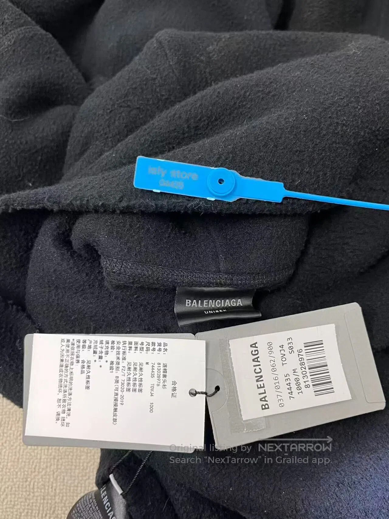 Balenciaga black balenciaga hoodie with moon pattern. Size US M / EU 48-50 / 2 - 5 Thumbnail