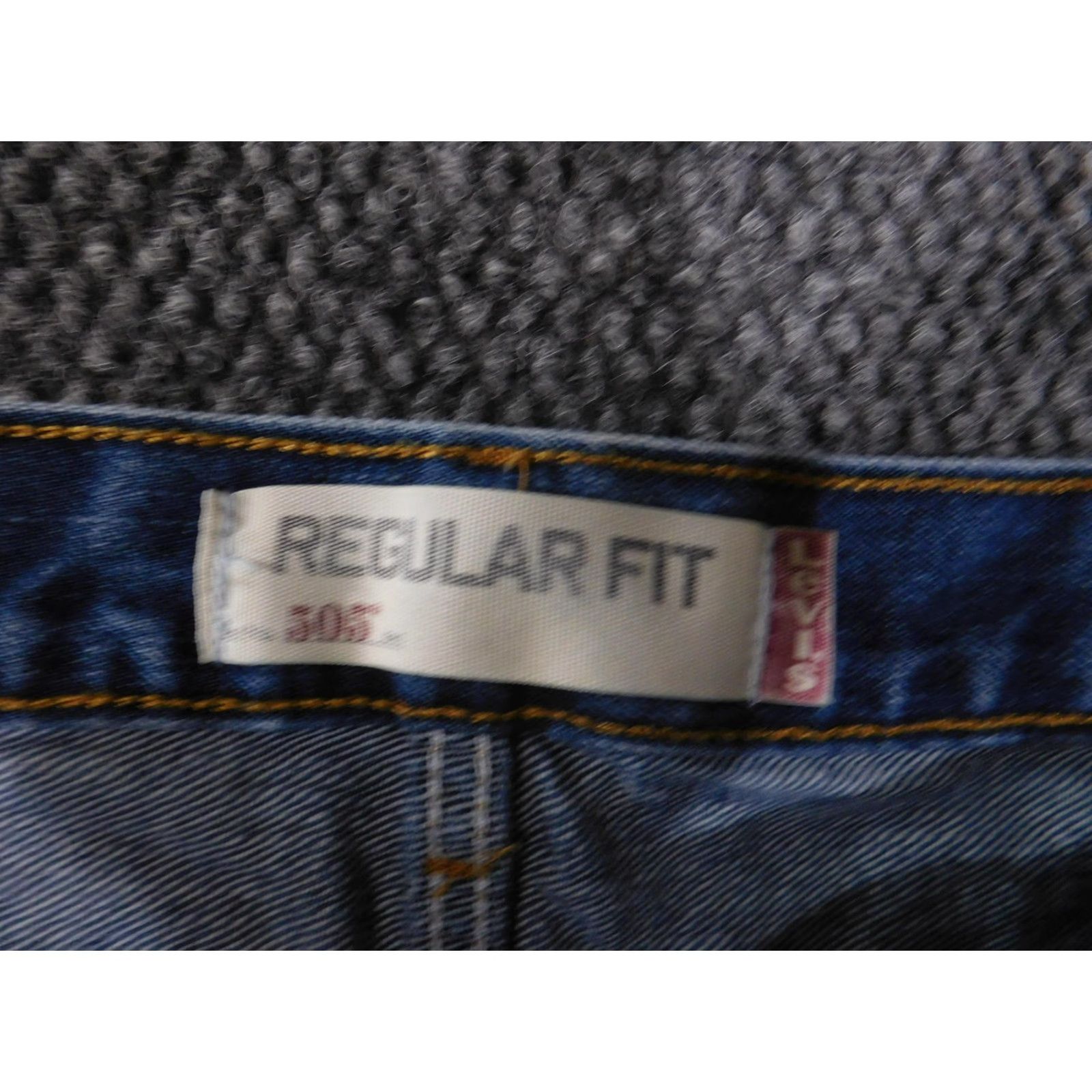 Levi's VINTAGE Levis 505 Jeans Mens 38x30 Blue Regular Fit Straight Leg Denim Made Egypt Size US 38 / EU 54 - 3 Thumbnail