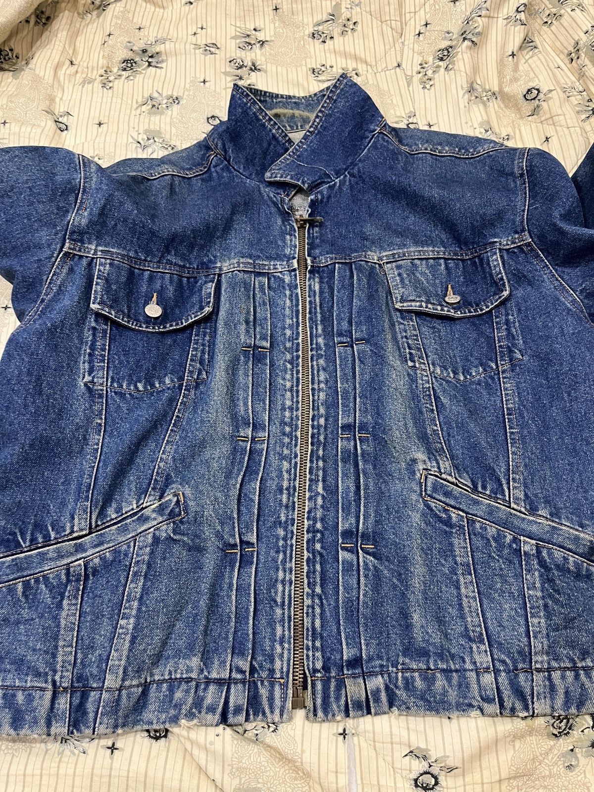 Vintage (Zzzz)🔥🔥RARE VTG 5 CLASSE QUINTA DENIM JACKET Size US L / EU 52-54 / 3 - 14 Thumbnail