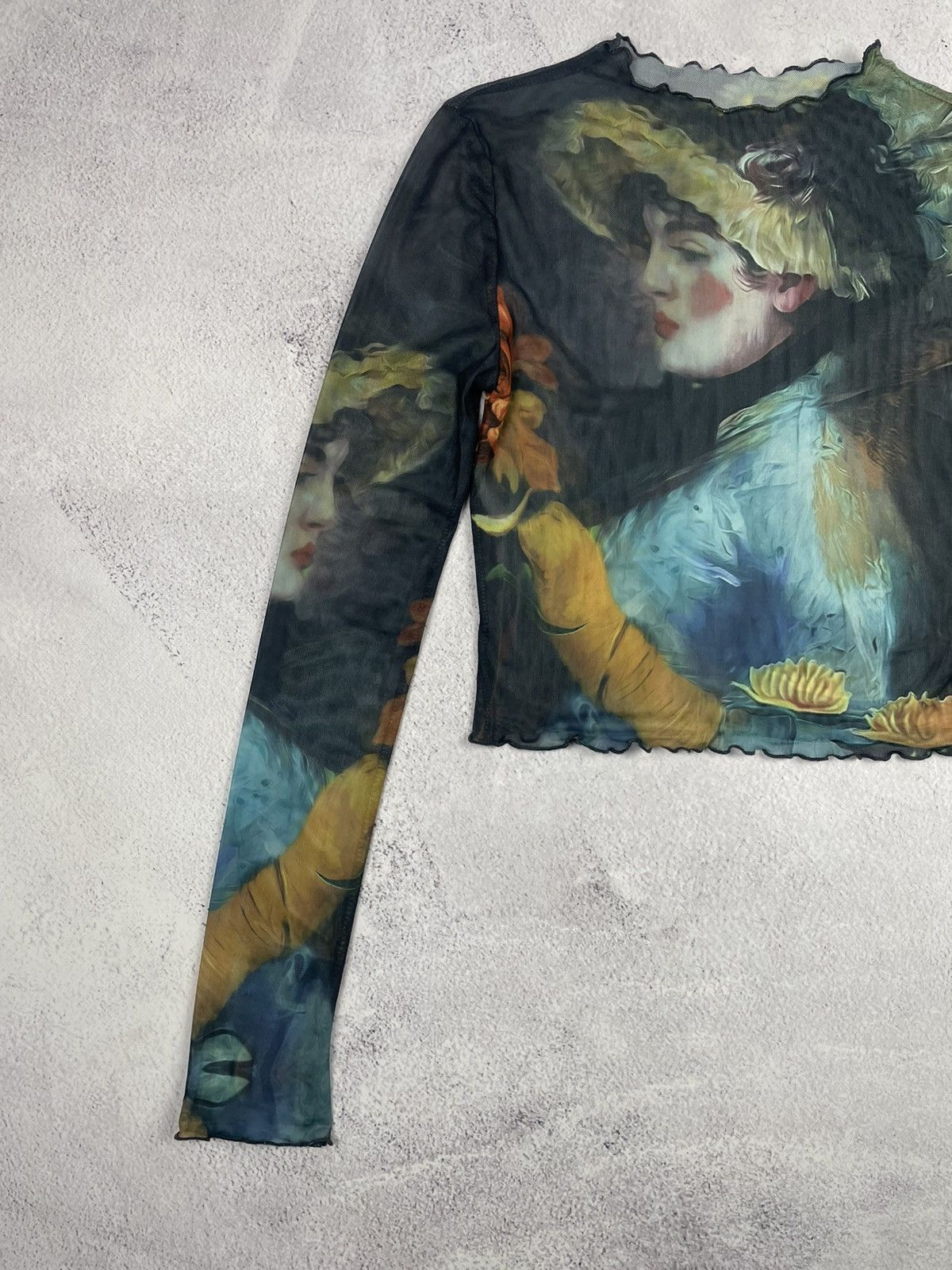 Designer × Japanese Brand Save The Queen Jean Paul Gaultier Style Mesh Top Blouses Size M / US 6-8 / IT 42-44 - 5 Thumbnail