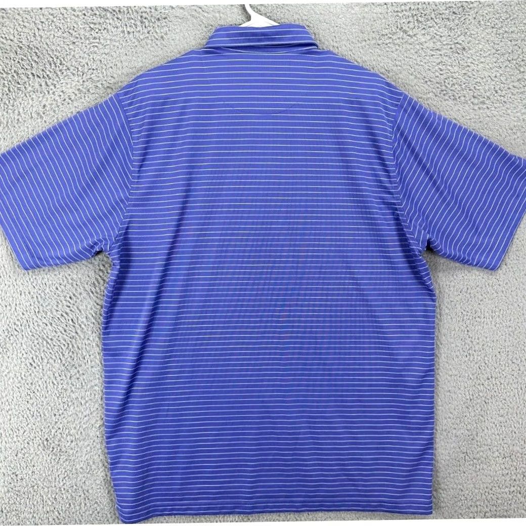 Vintage Donald Ross Polo Shirt Adult Large Purple Yellow Striped Golf Rugby Mens Size US L / EU 52-54 / 3 - 2 Thumbnail