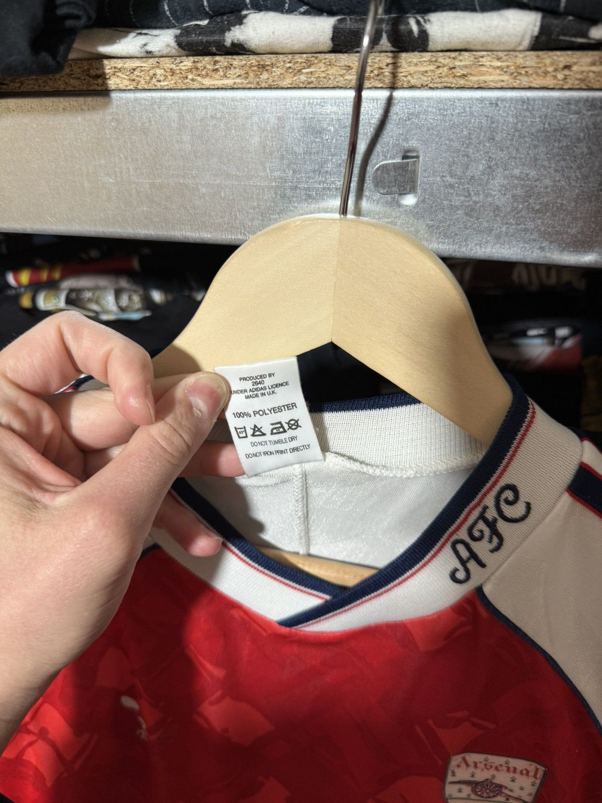 Adidas Vintage Adidas Arsenal 1990 1991 1992 Home Soccer Jersey Size US L / EU 52-54 / 3 - 6 Thumbnail