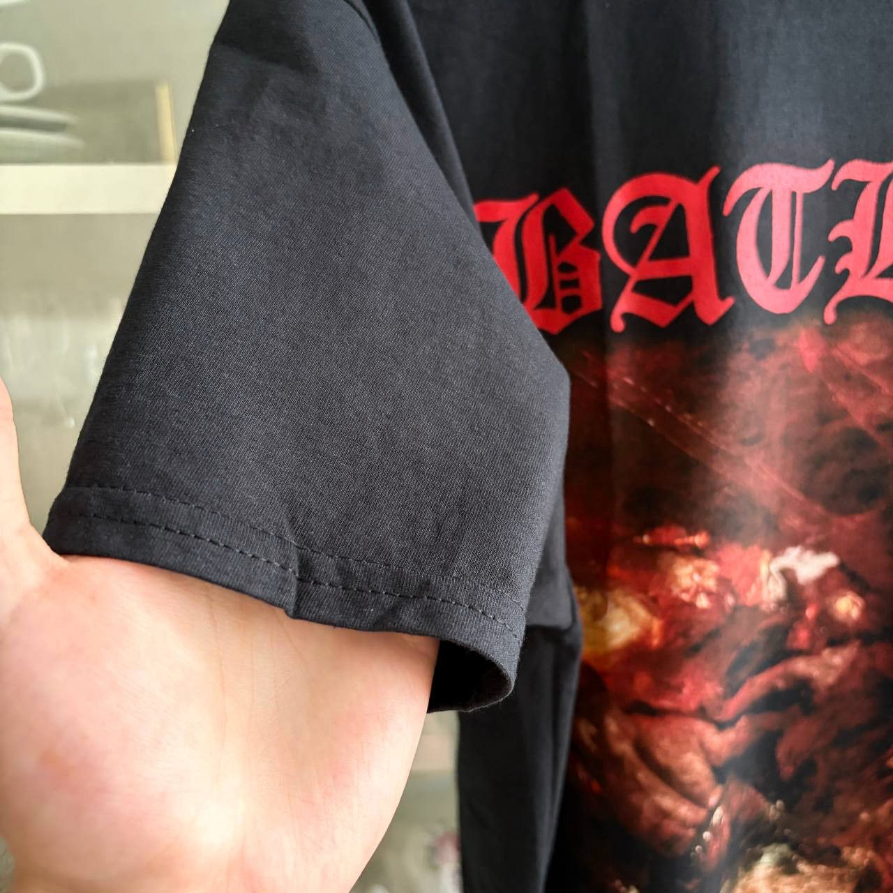 Band Tees T-shirt Bathory - Hammerheart / black metal Size US L / EU 52-54 / 3 - 7 Thumbnail