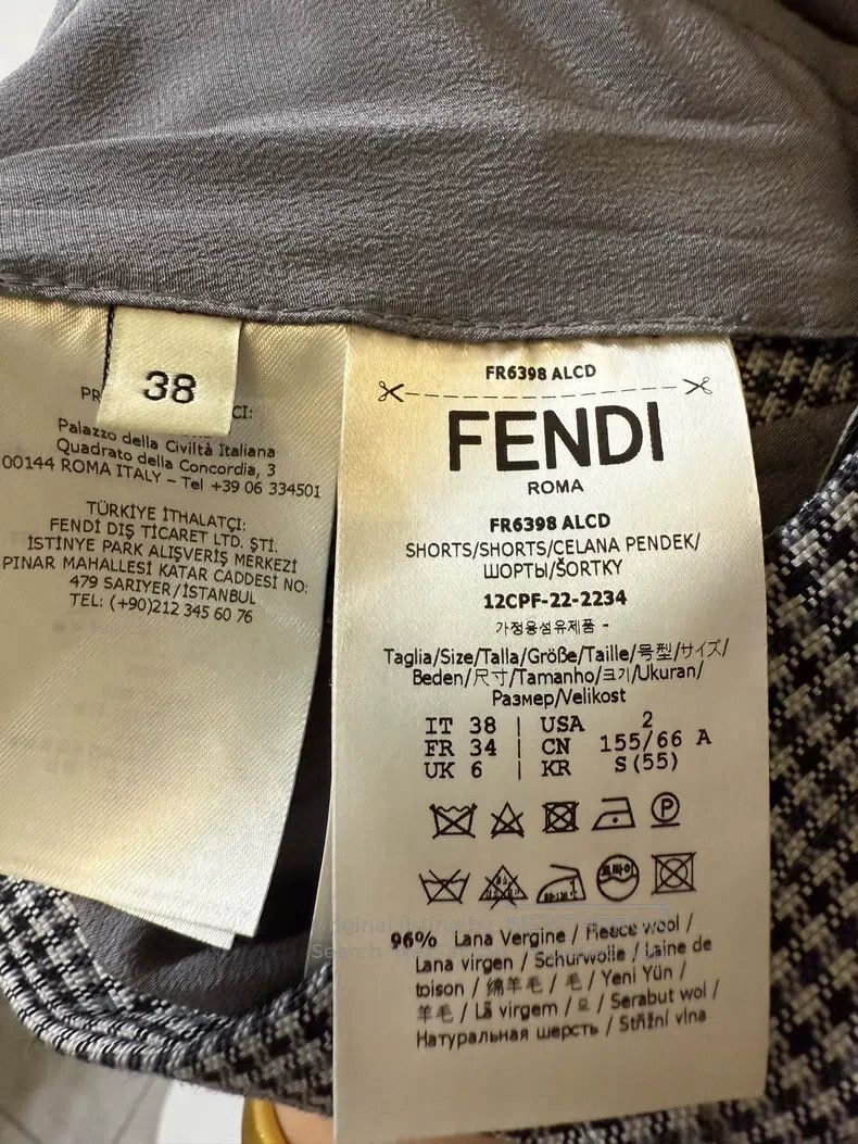 Fendi Fendi Plaid Shorts Size 25" / US 0 / IT 36 - 4 Thumbnail