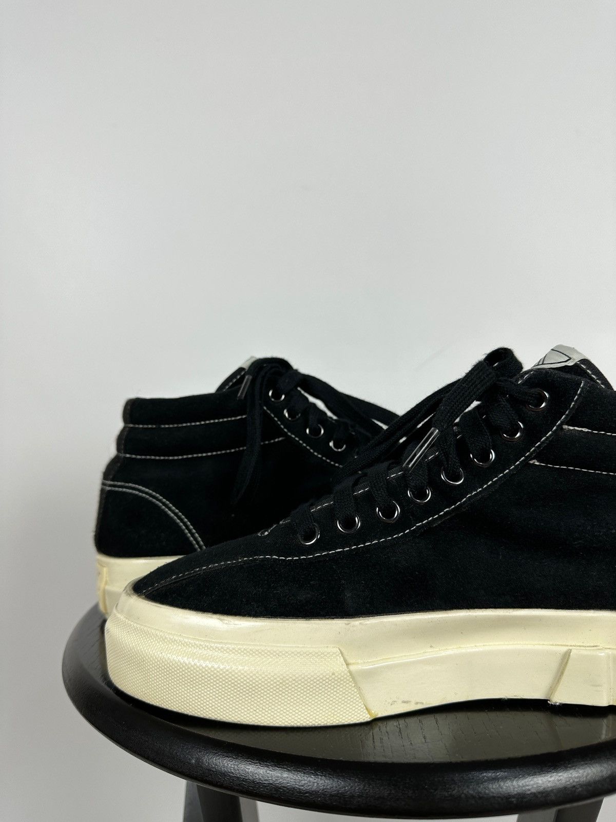 Stepney Workers Club Stepney Workers Club Black Suede Hi-Top Sneakers Size US 7 / EU 40 - 18 Thumbnail