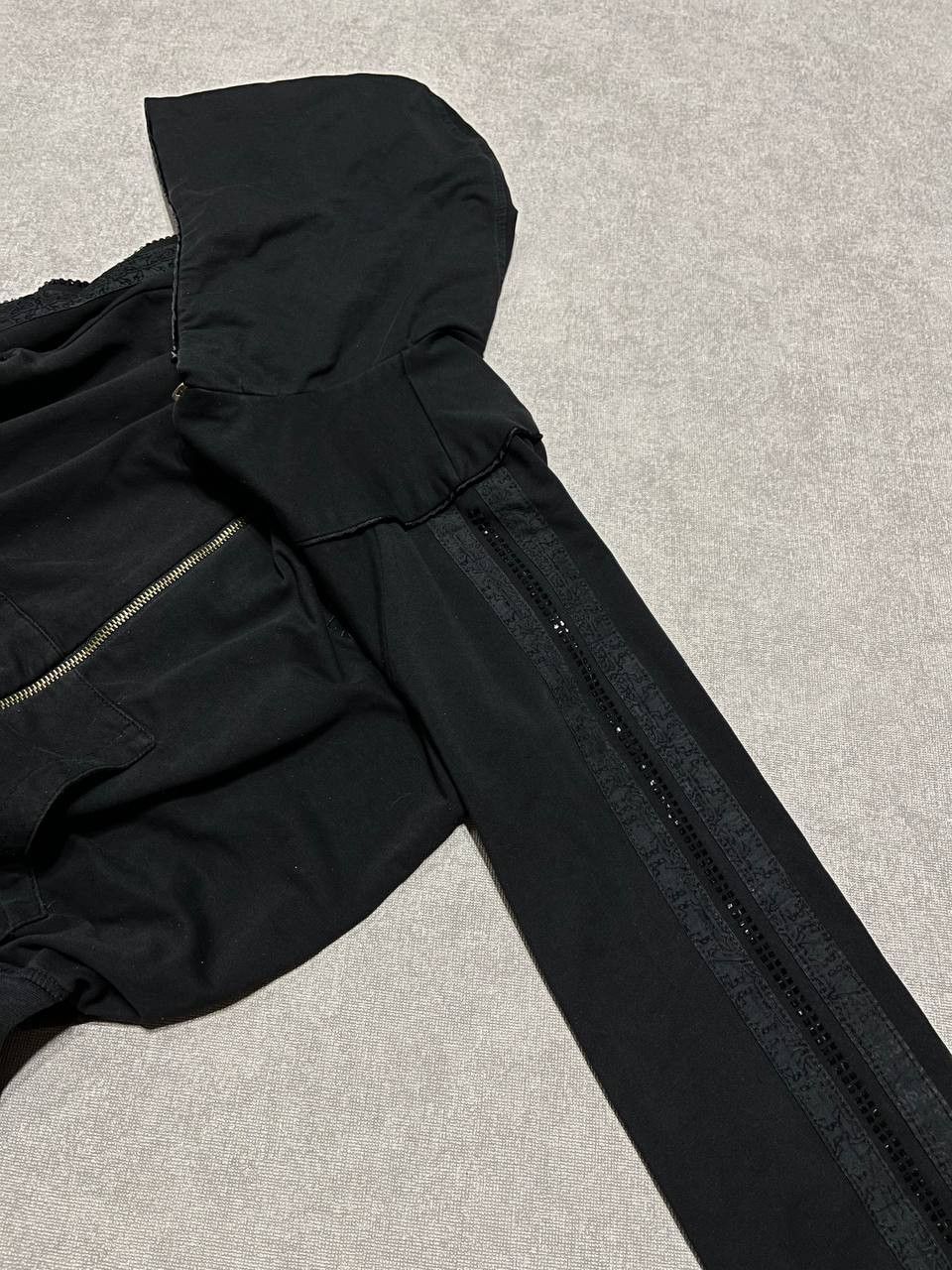 Roberto Cavalli Vintage Roberto Cavalli Women`s Black Logo Zip Hoodie Size M / US 6-8 / IT 42-44 - 6 Thumbnail