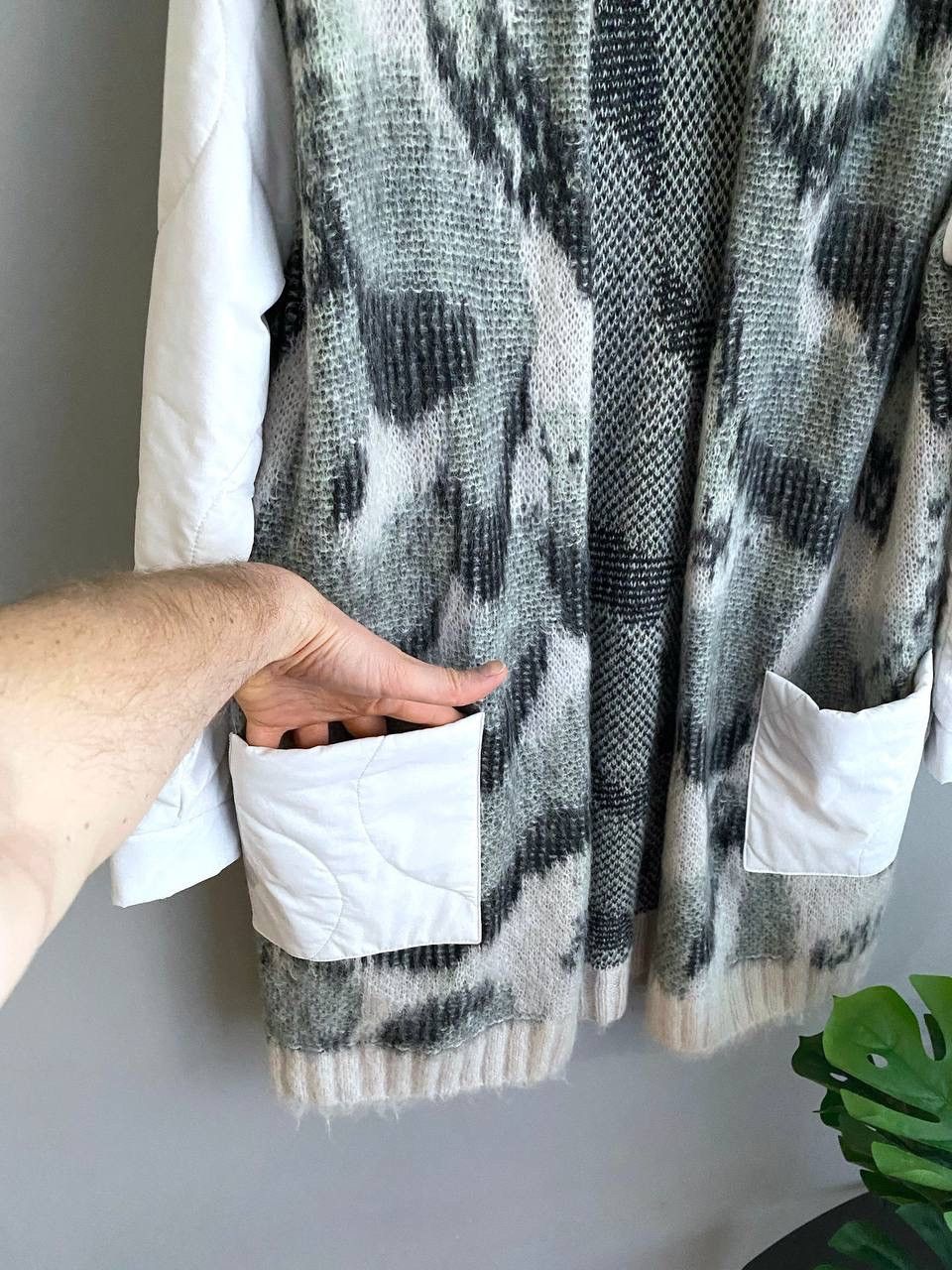 Other Marc Cain Mohair/Alpaca Wool Long Open Knit Cardigan, 3/M/L Size M / US 6-8 / IT 42-44 - 7 Thumbnail