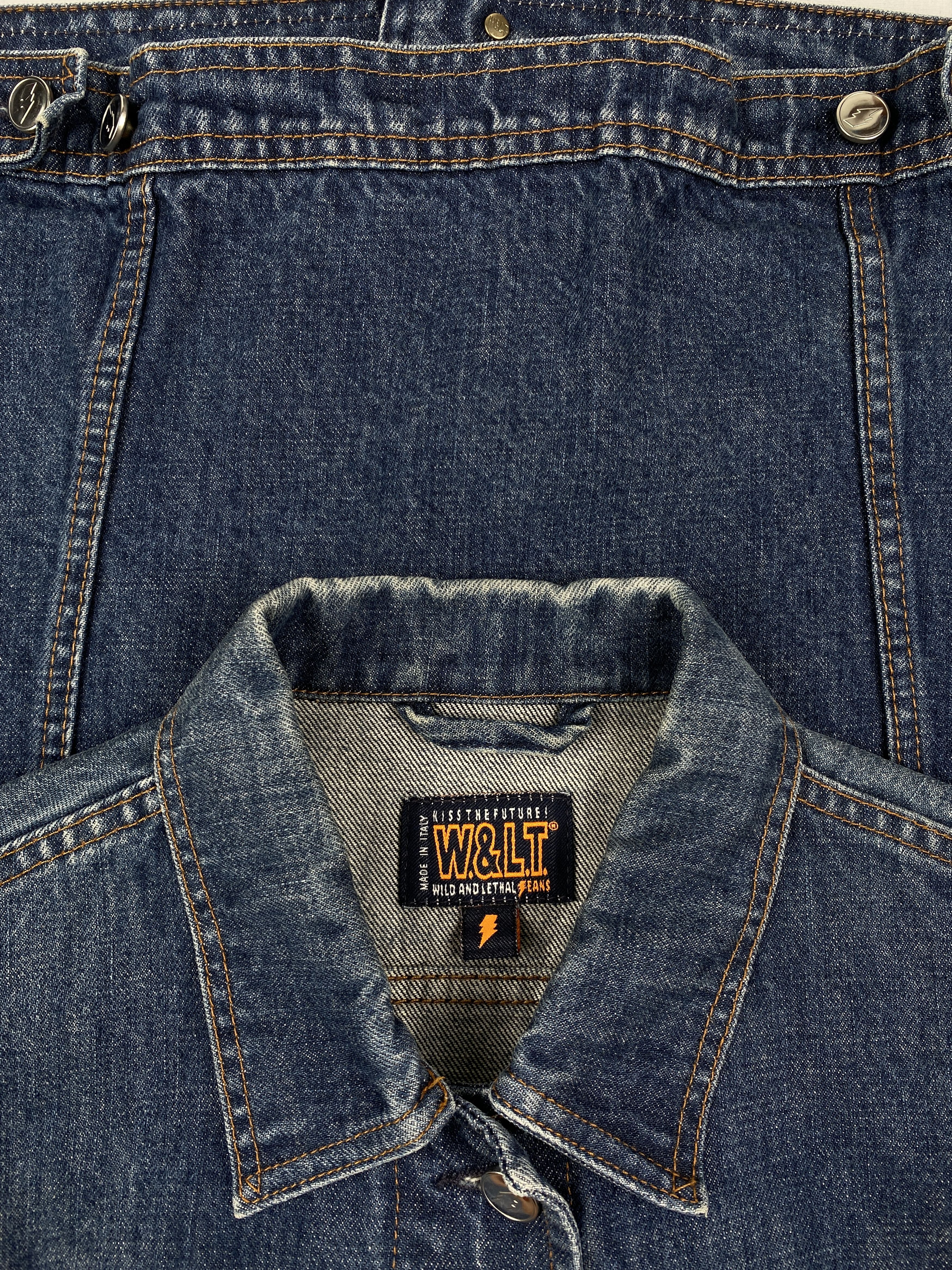 Walter Van Beirendonck Womens Cropped Two Pocket Denim Jacket Size S / US 4 / IT 40 - 8 Thumbnail
