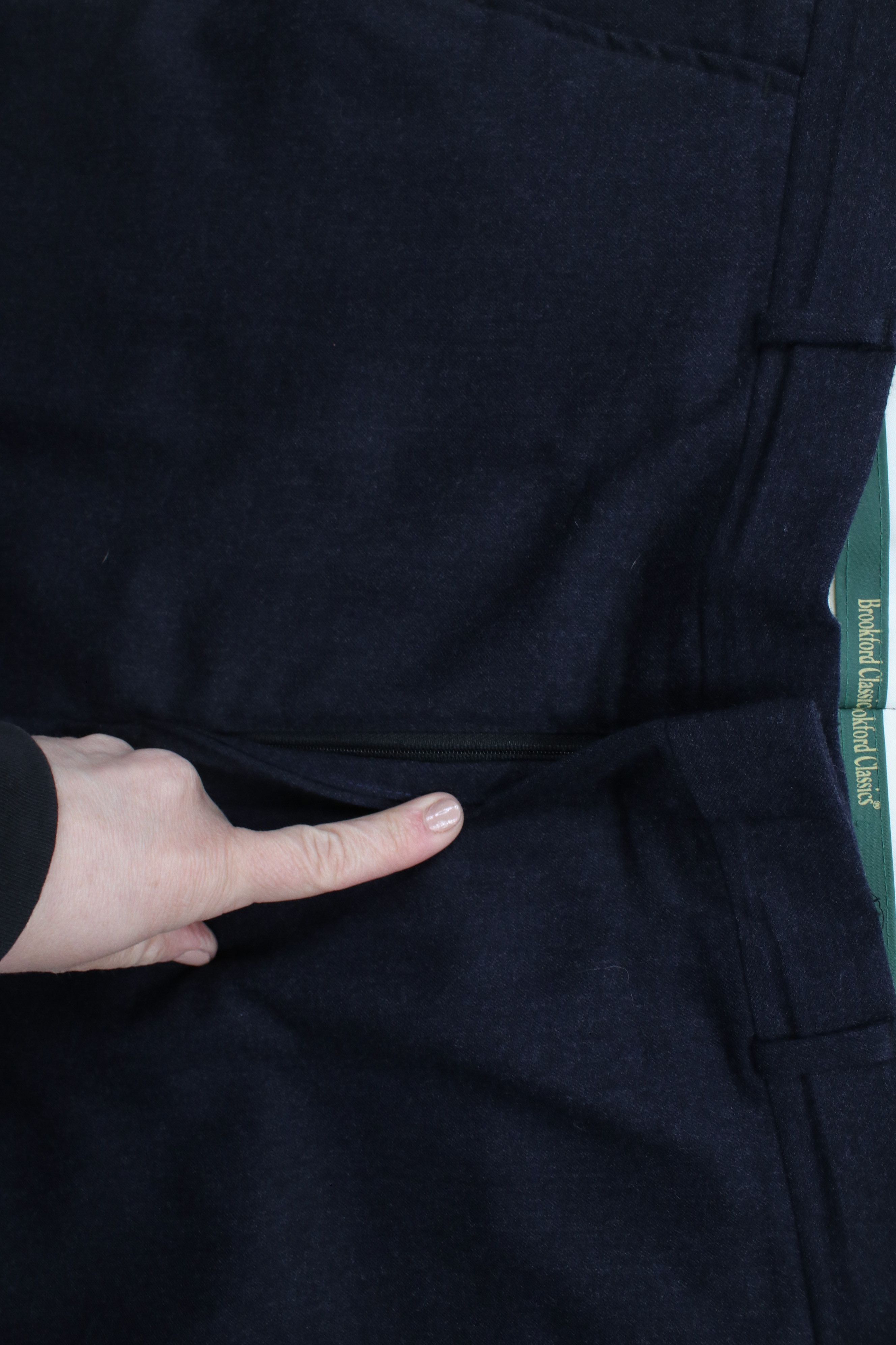 Vintage Vintage 90s Streetwear Wide Leg Chino Pants Trousers Blue Size US 34 / EU 50 - 5 Thumbnail